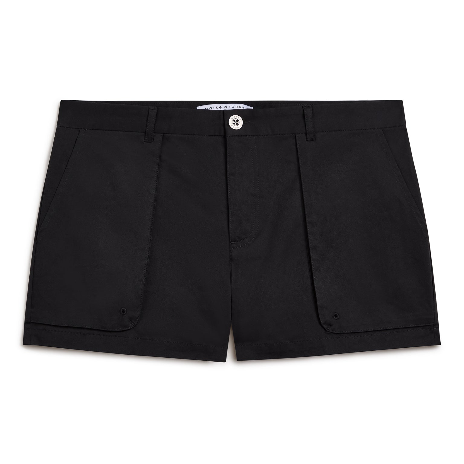 NEW SPRING '25- Black Cargo Outback Short - Parke & Ronen