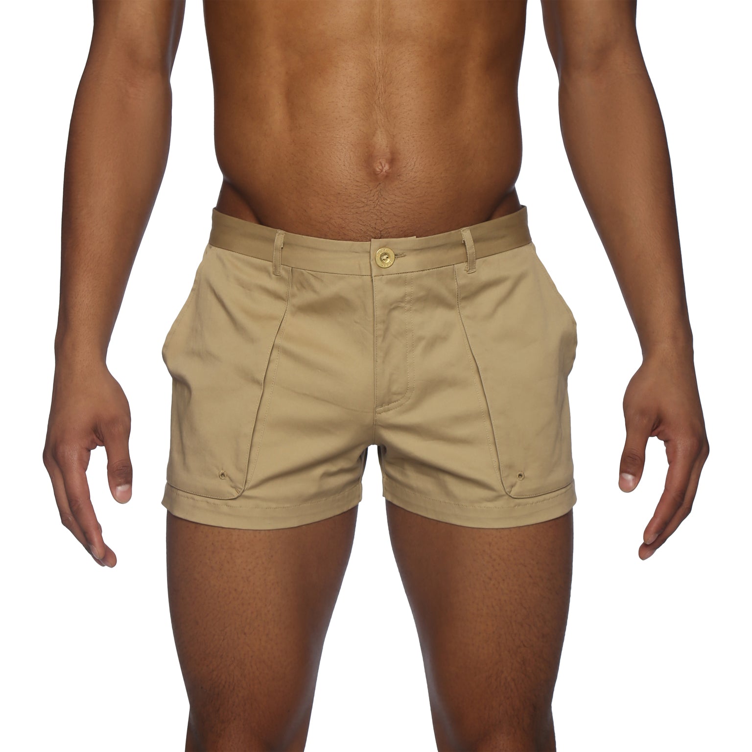 NEW SPRING '25- Khaki Cargo Outback Short - Parke & Ronen