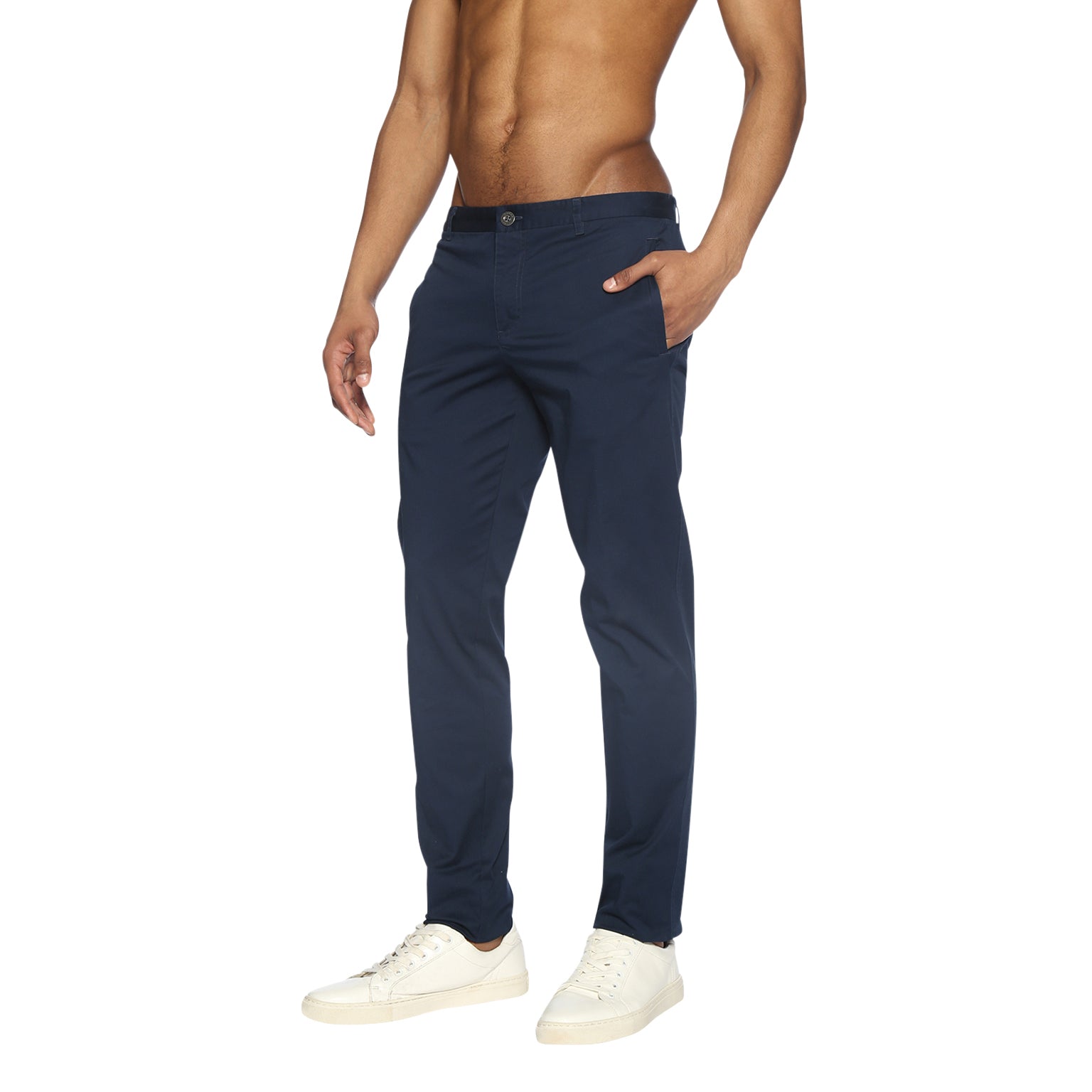 Navy Solid Aspen Pant