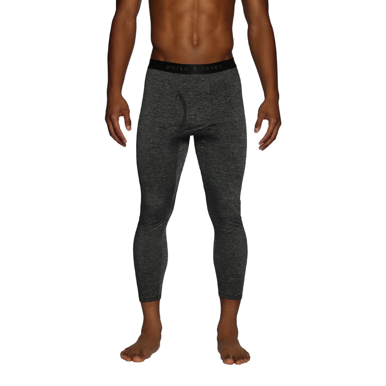 ACTIONWEAR Heather Black Mako Nylon Legging - parke & ronen
