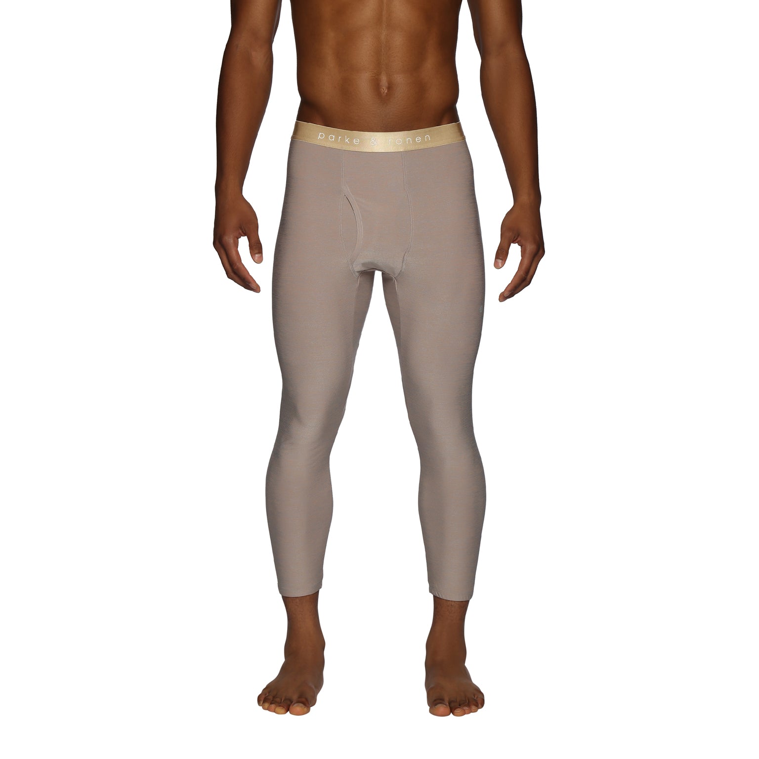 ACTIONWEAR Oyster Beige Mako Nylon Legging - parke & ronen