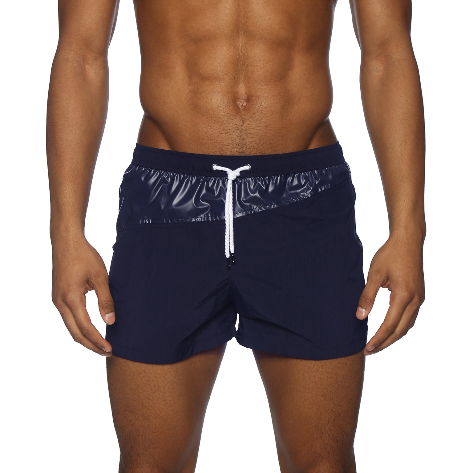 NEW SPRING '25- Navy Vector Swim Short - Parke & Ronen