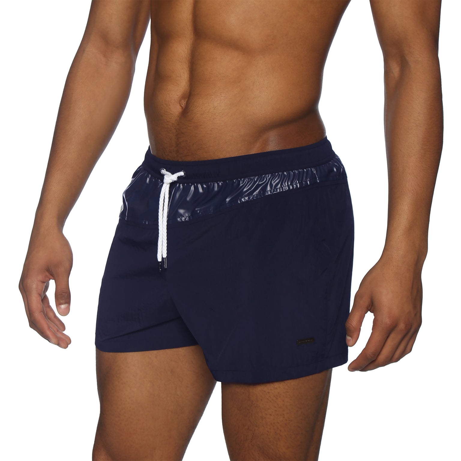 NEW SPRING '25- Navy Vector Swim Short - Parke & Ronen