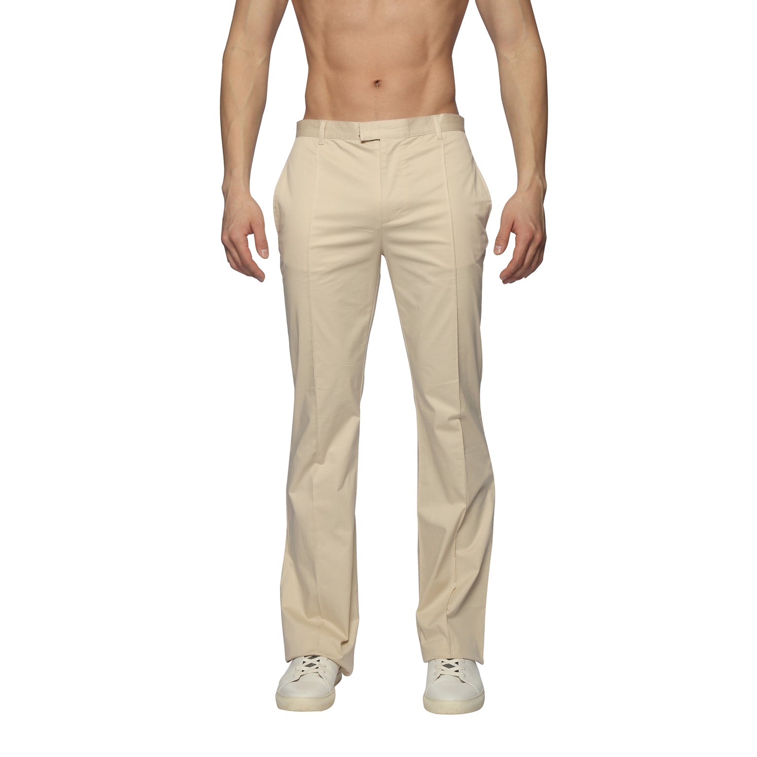 SAVE 70%- Beige Spring Twill Portofino Pant - parke & ronen