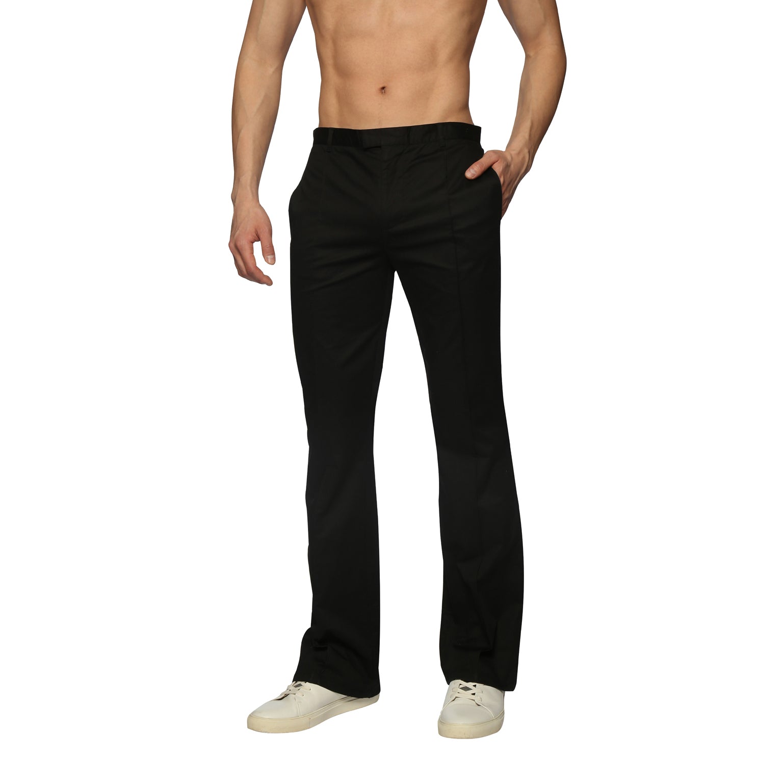 SAVE 70%- Black Spring Twill Portofino Pant - parke & ronen