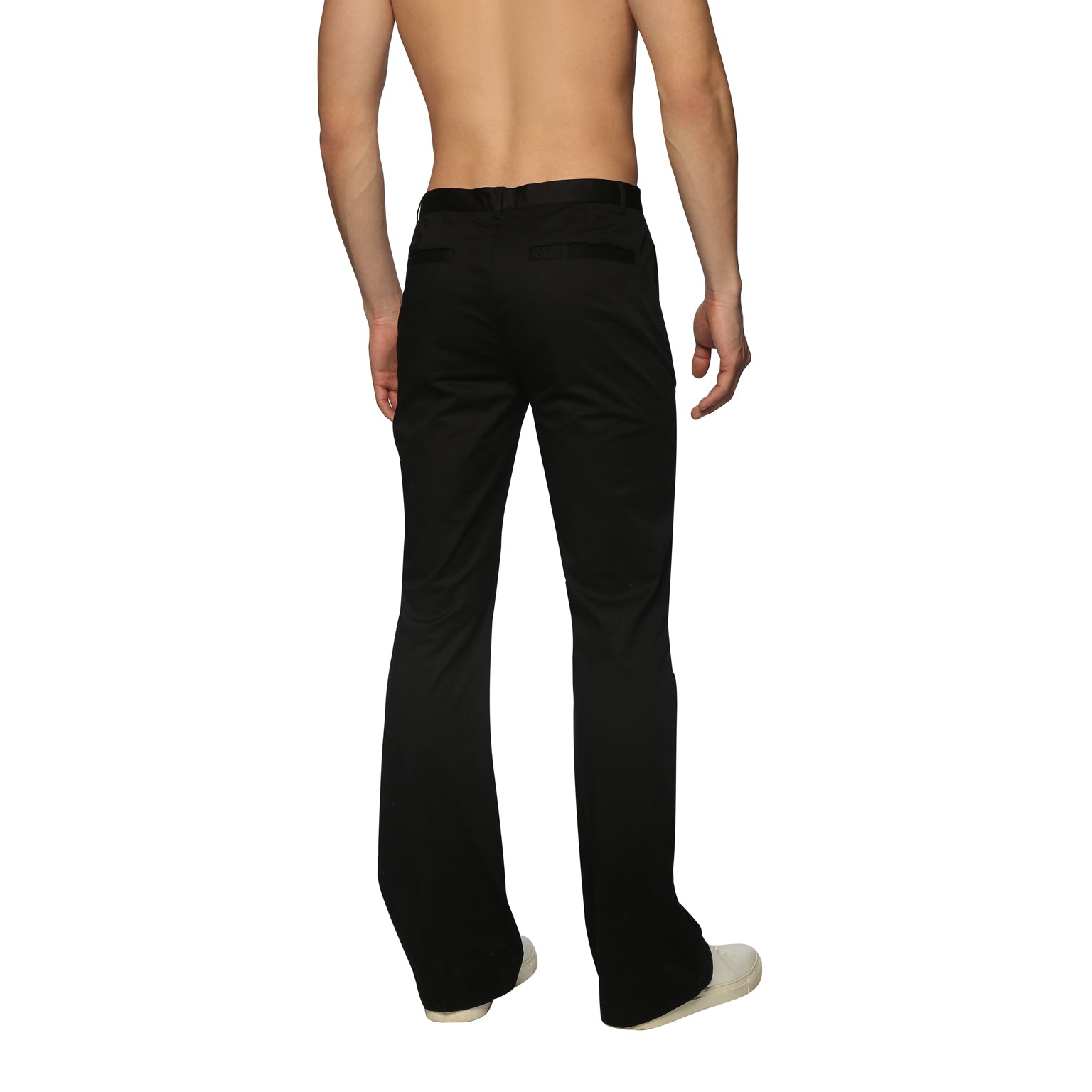SAVE 70%- Black Spring Twill Portofino Pant - parke & ronen