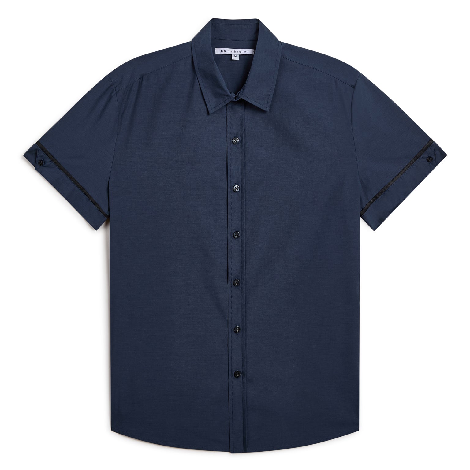 NEW SPRING '25- Navy Regiment Biscayne Shirt - Parke & Ronen