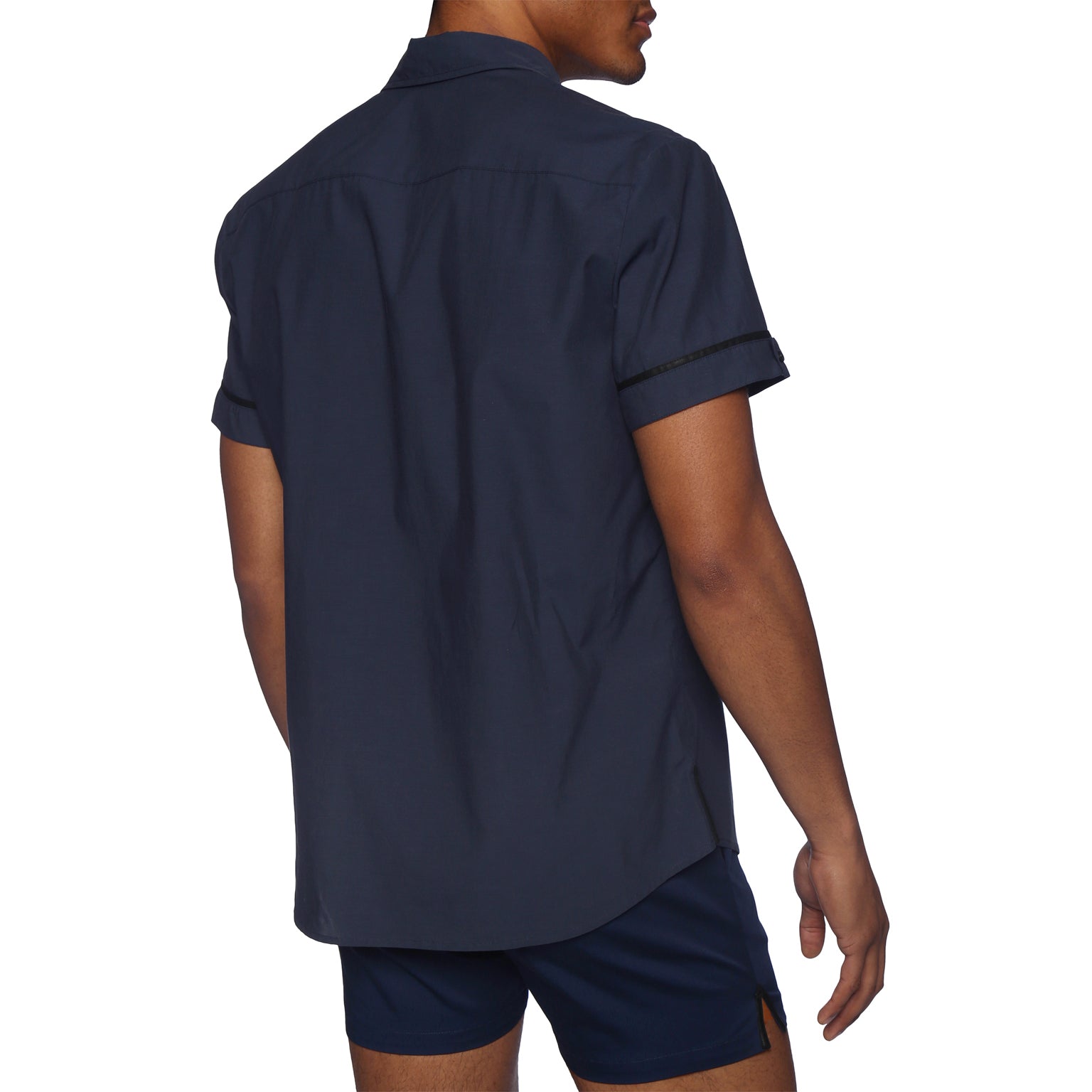 NEW SPRING '25- Navy Regiment Biscayne Shirt - Parke & Ronen