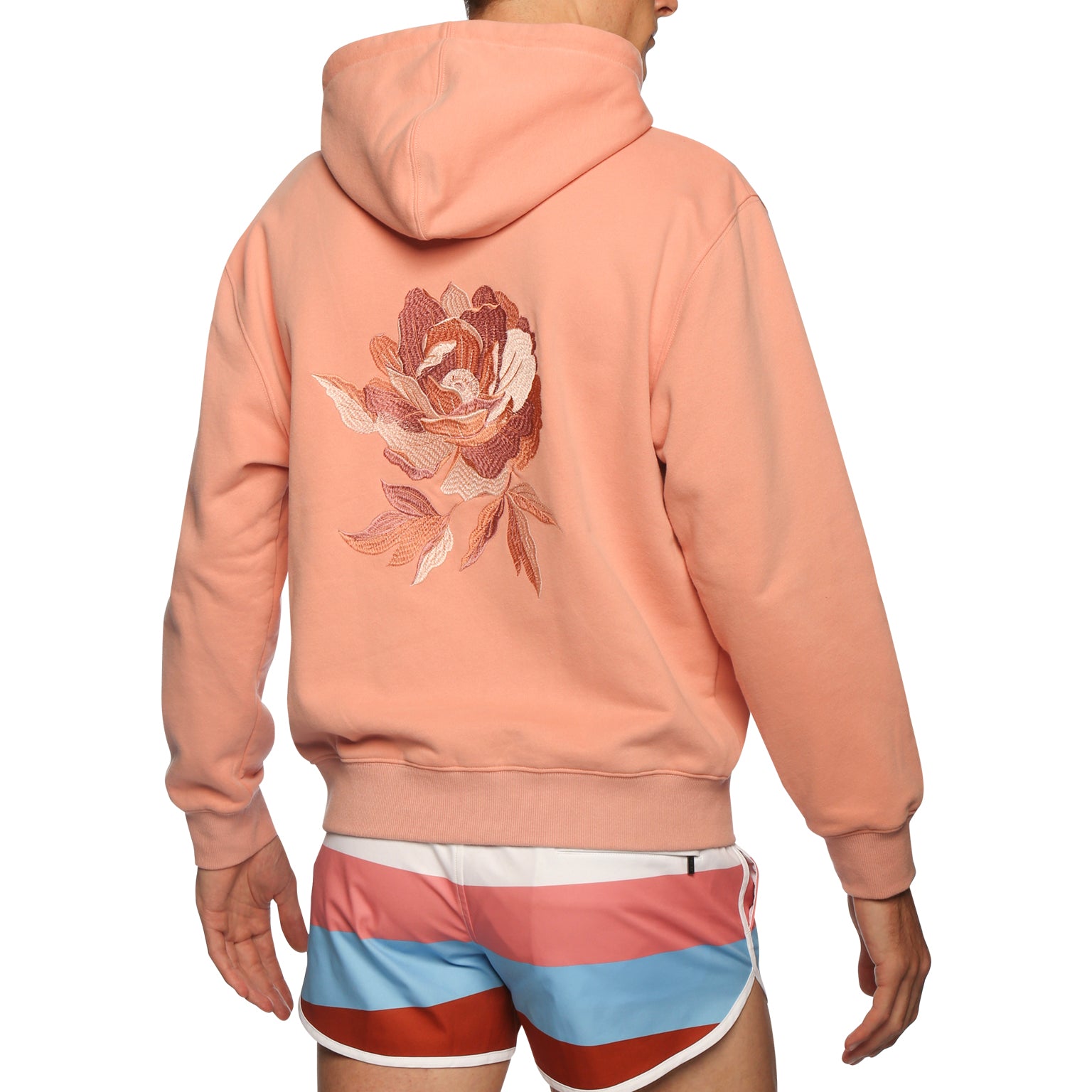 Etruscan Pink Bouquet Embroidered Hoodie