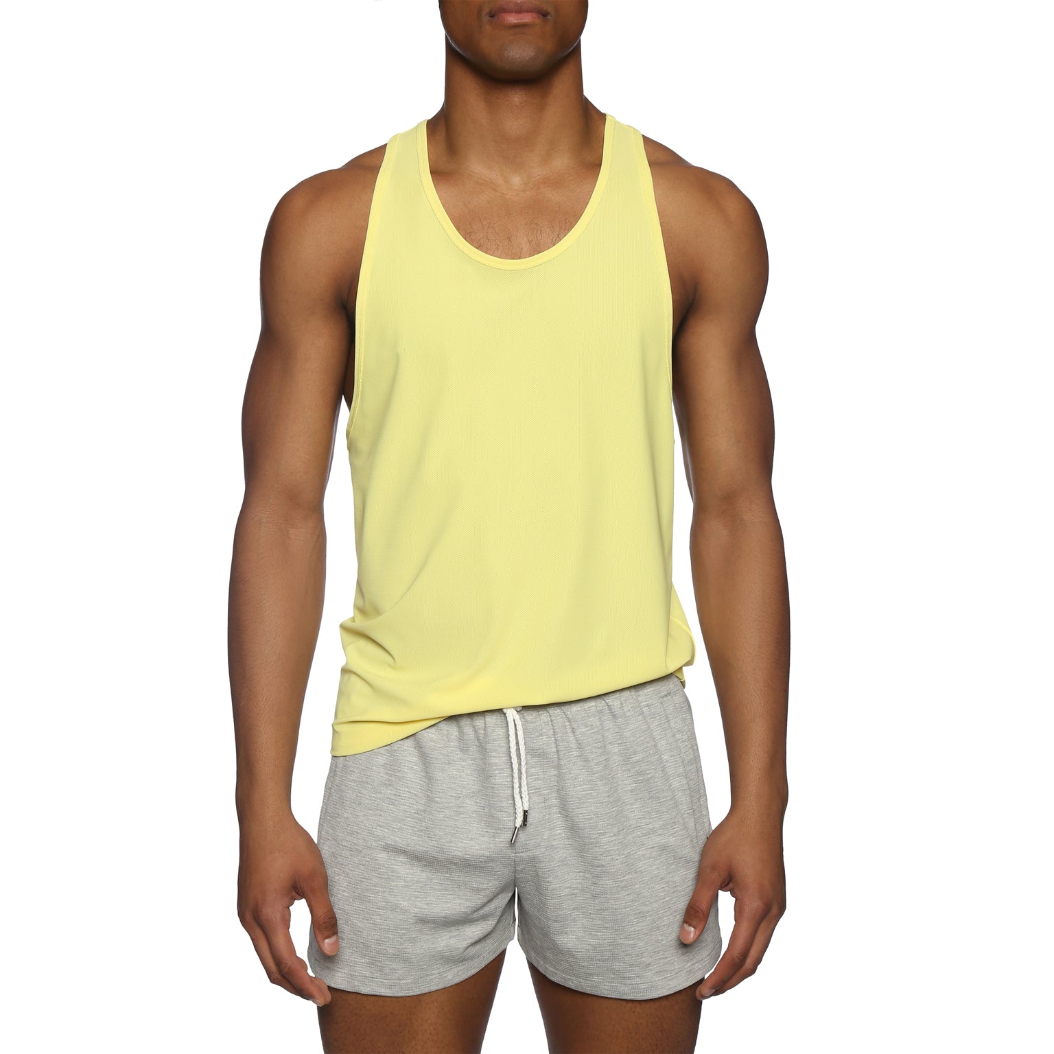 NEW SPRING '25- Canary Desert Mesh Racer Back Tank - Parke & Ronen
