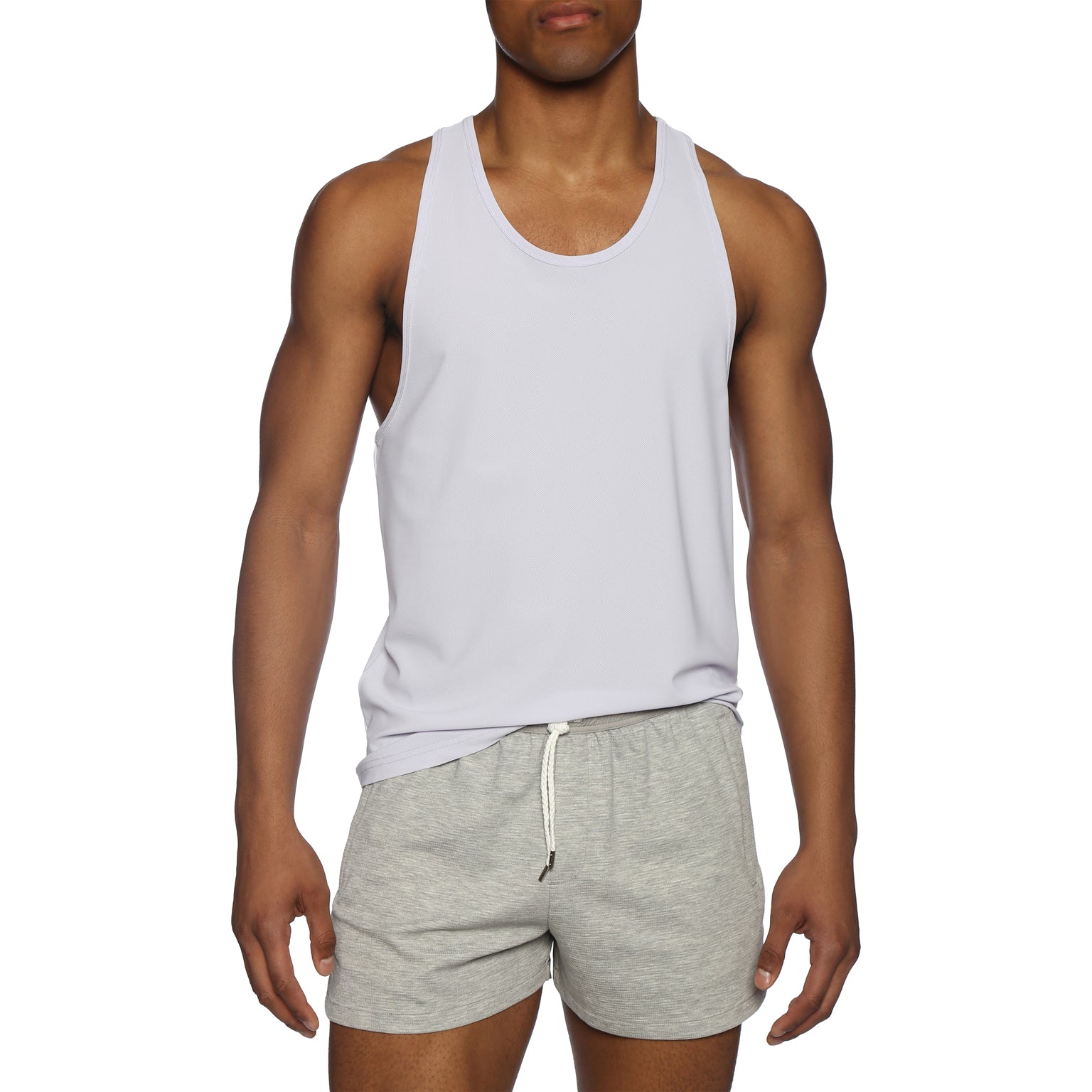 NEW SPRING '25- Lilac Desert Mesh Racer Back Tank - Parke & Ronen