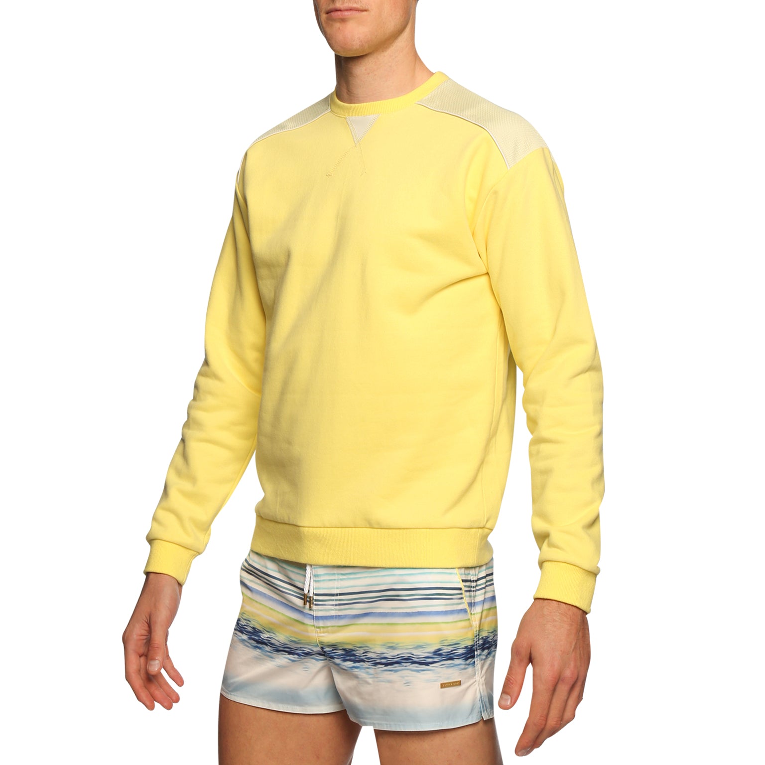 SAVE 70%- Lemon Tech Jersey Fleece Sweatshirt - parke & ronen