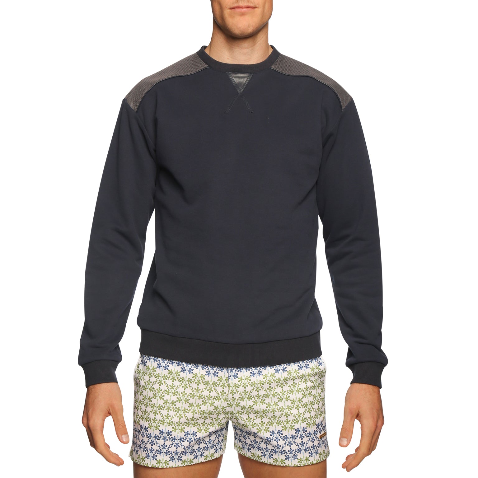 RESORT '24- Marine Blue Tech Jersey Fleece Sweatshirt