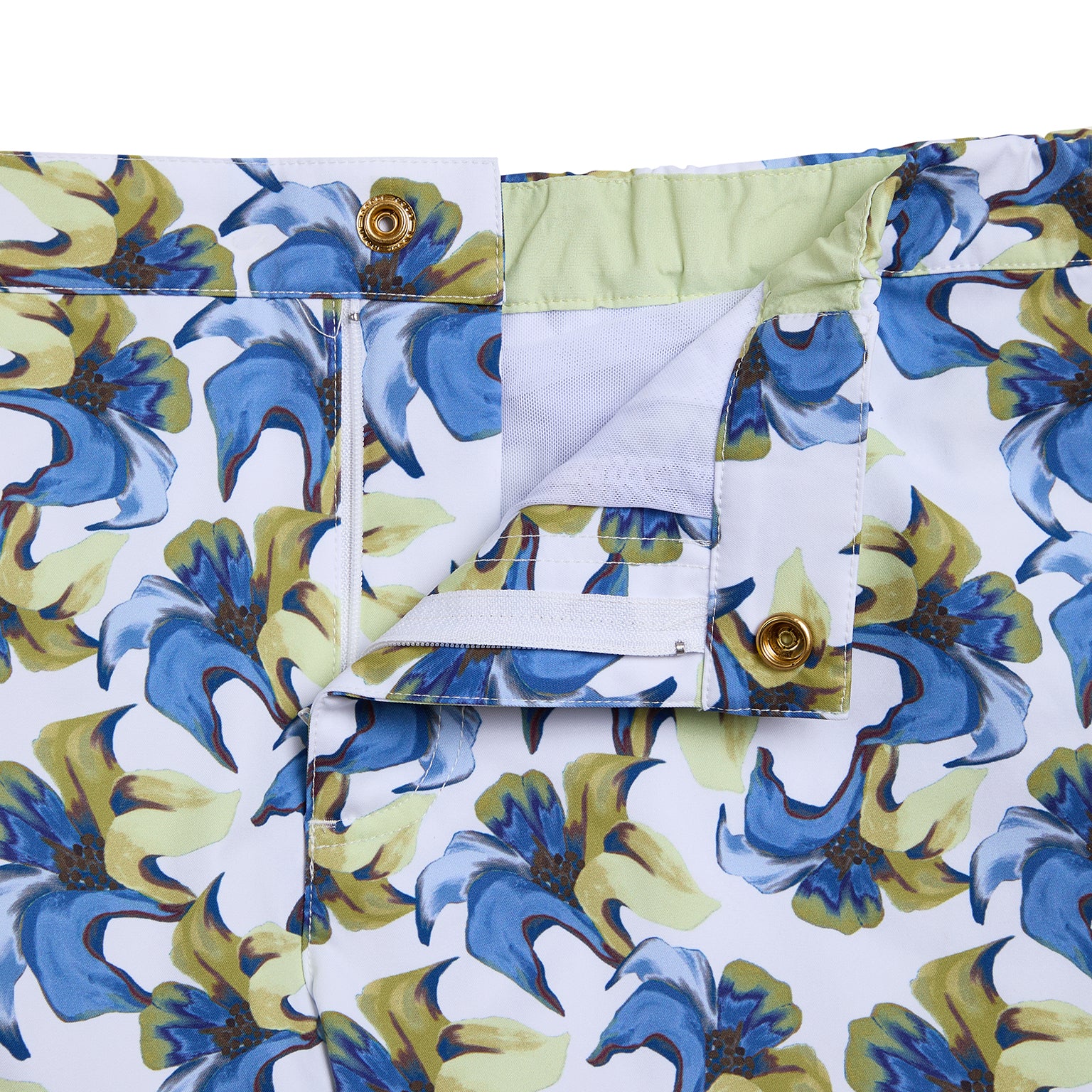 NEW SPRING '25- Tiger Lily Ivory Print 2" Angeleno Stretch - Parke & Ronen