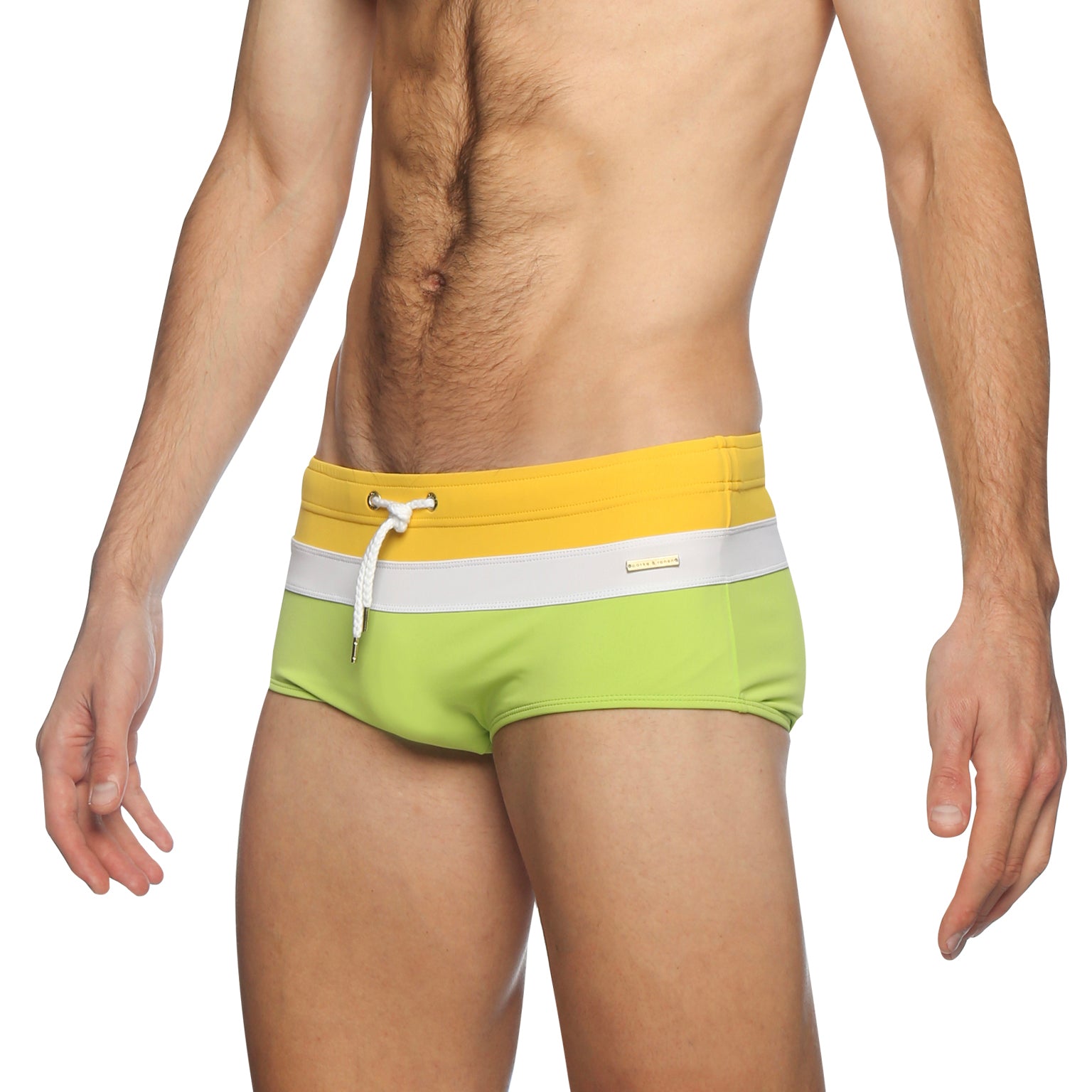 Sunflower/Lime Colorblock Corcovado Brief