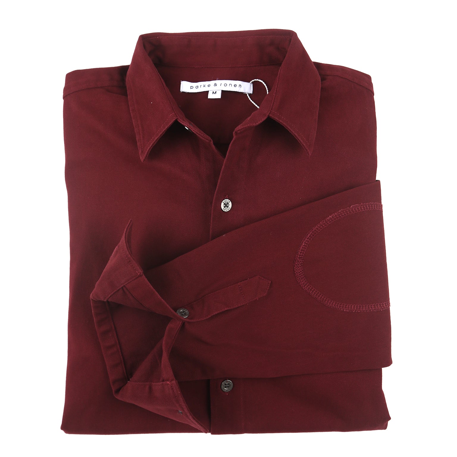 SAVE 70%- Vintage Washed Garnet Stretch Twill Shirt
