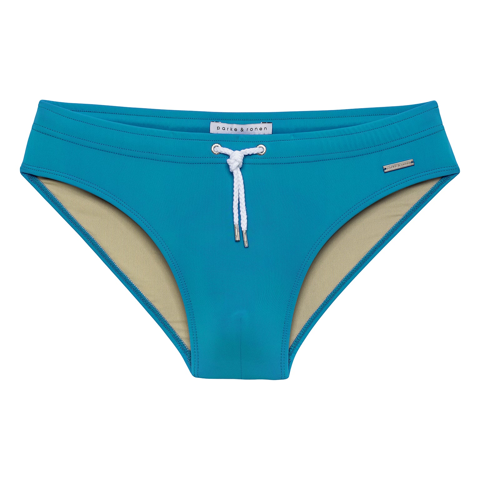 Green Teal Meridian Solid Bikini - parke & ronen