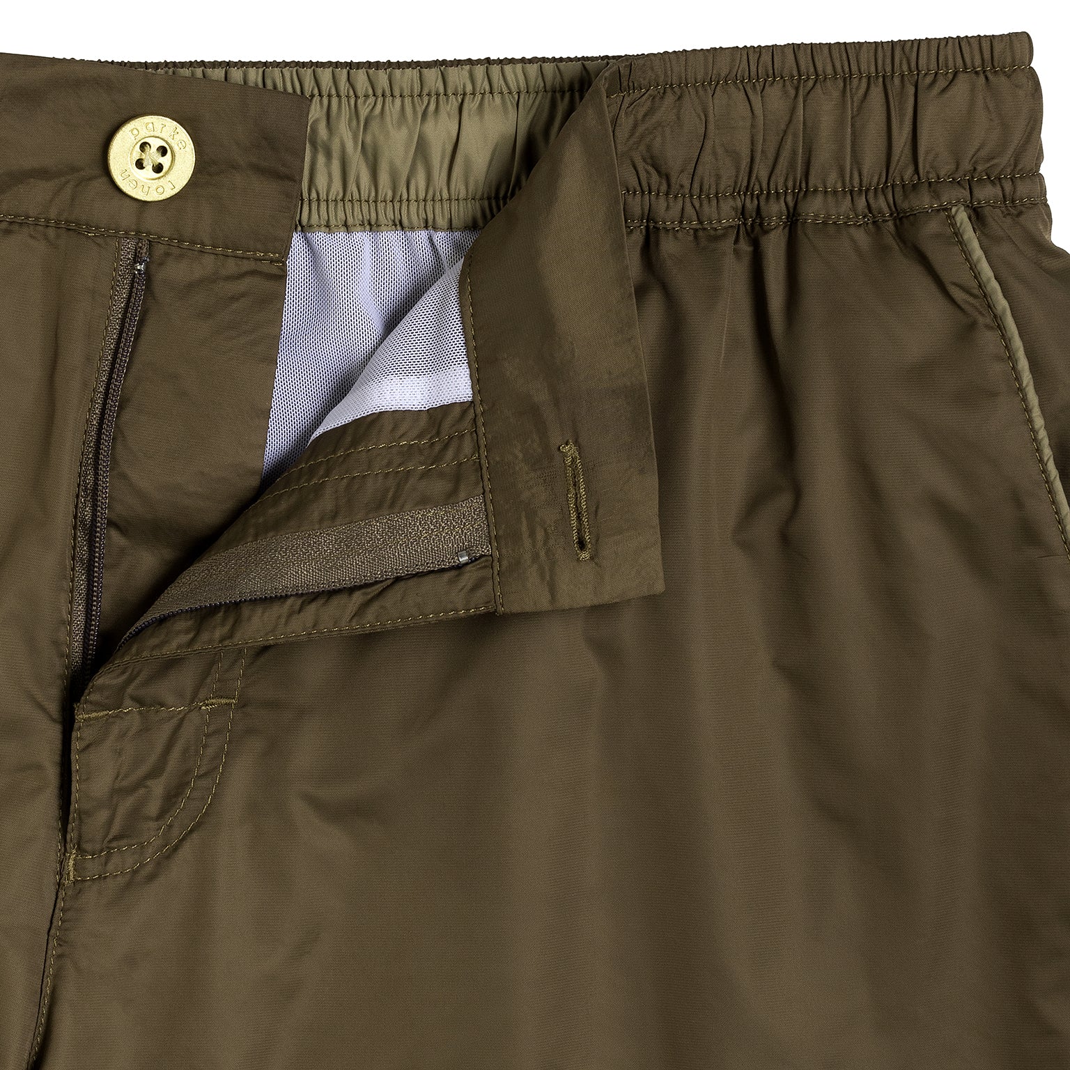 NEW RESORT '25- Tan Nylon Barcelona Swim Short - parke & ronen