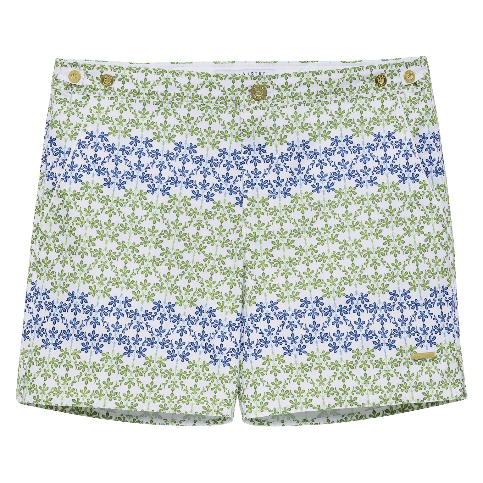 SAVE 70%- Ivy White Kew Gardens Print 6" Catalonia Stretch - parke & ronen