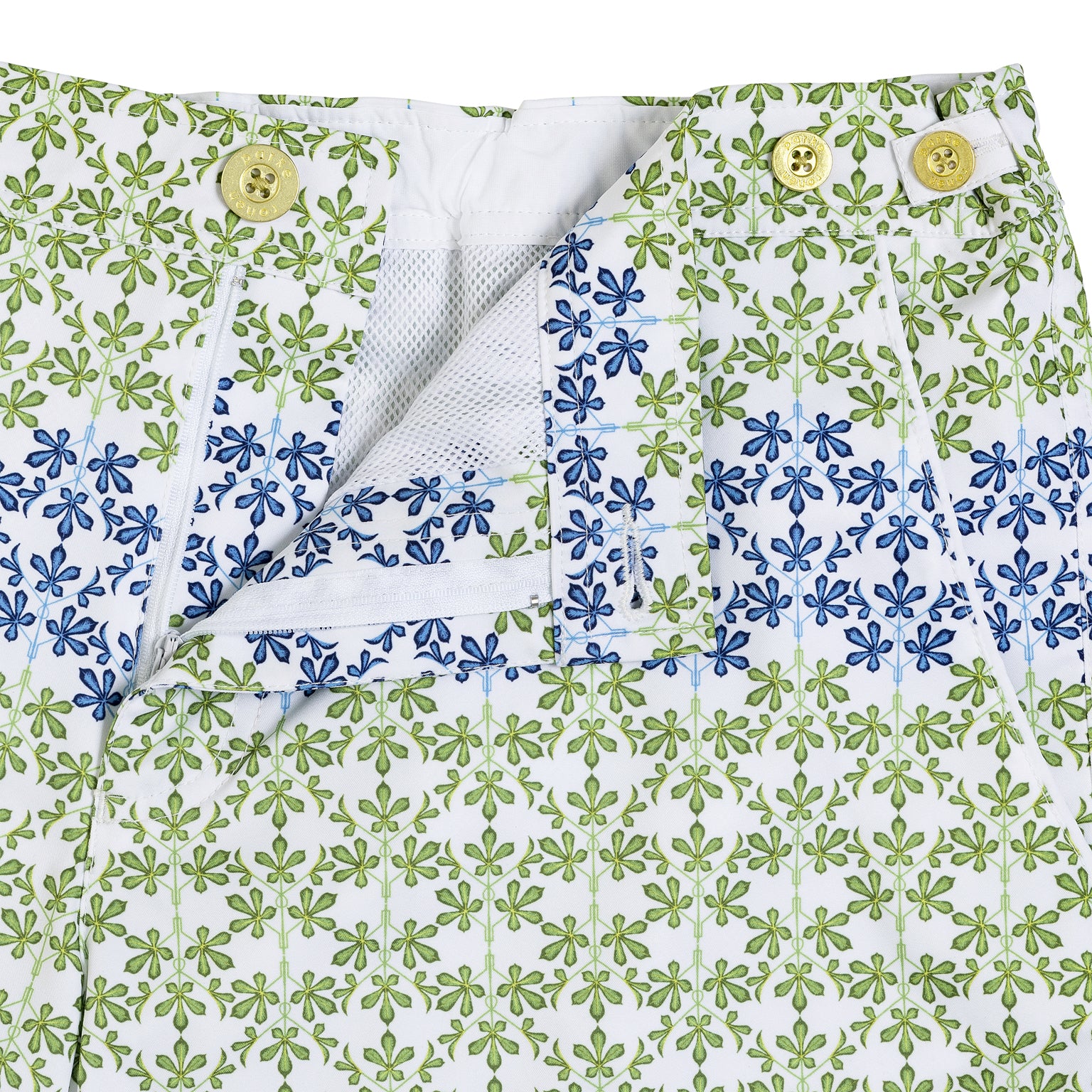 SAVE 70%- Ivy White Kew Gardens Print 6" Catalonia Stretch - parke & ronen