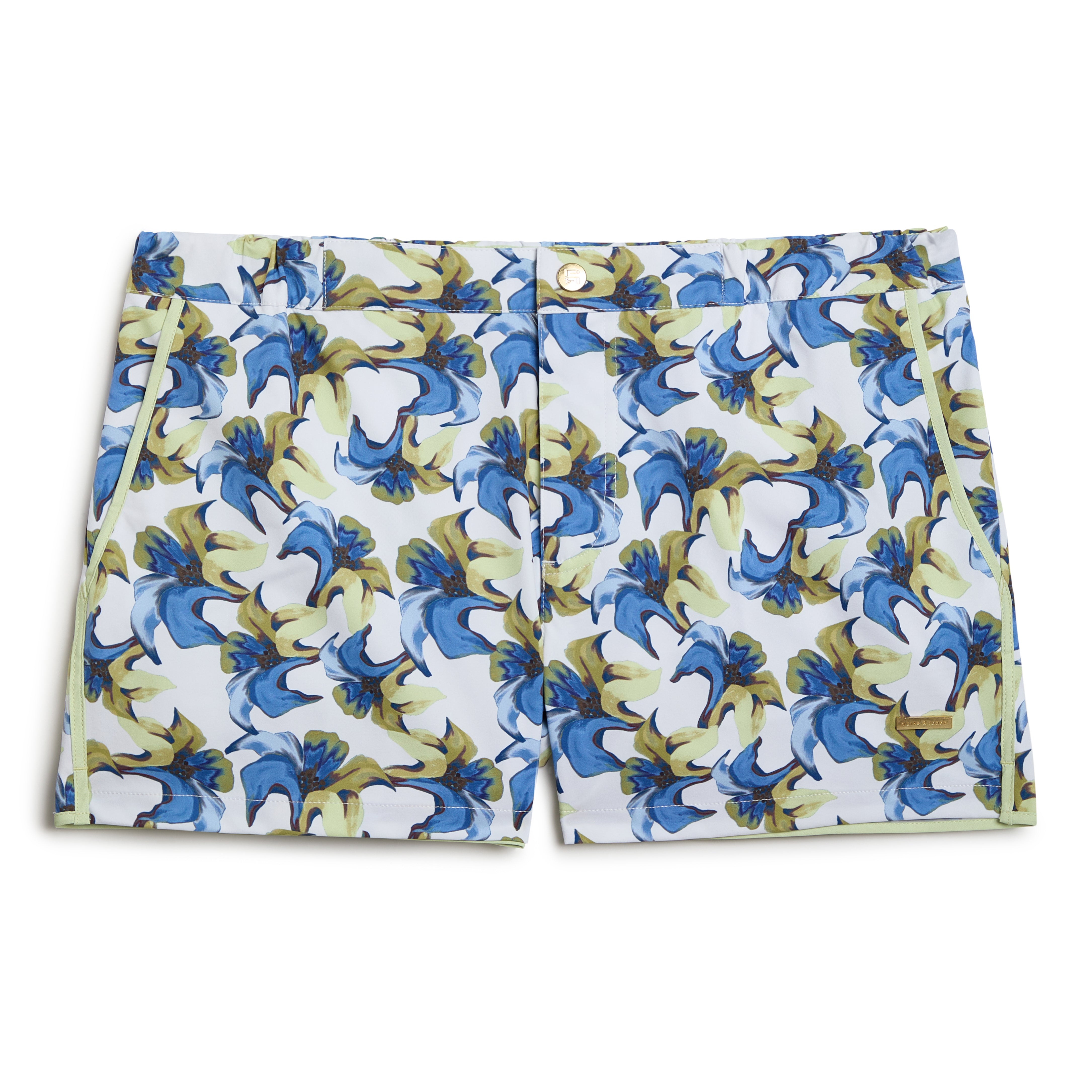 NEW SPRING '25- Tiger Lily Ivory Print 2" Angeleno Stretch - Parke & Ronen