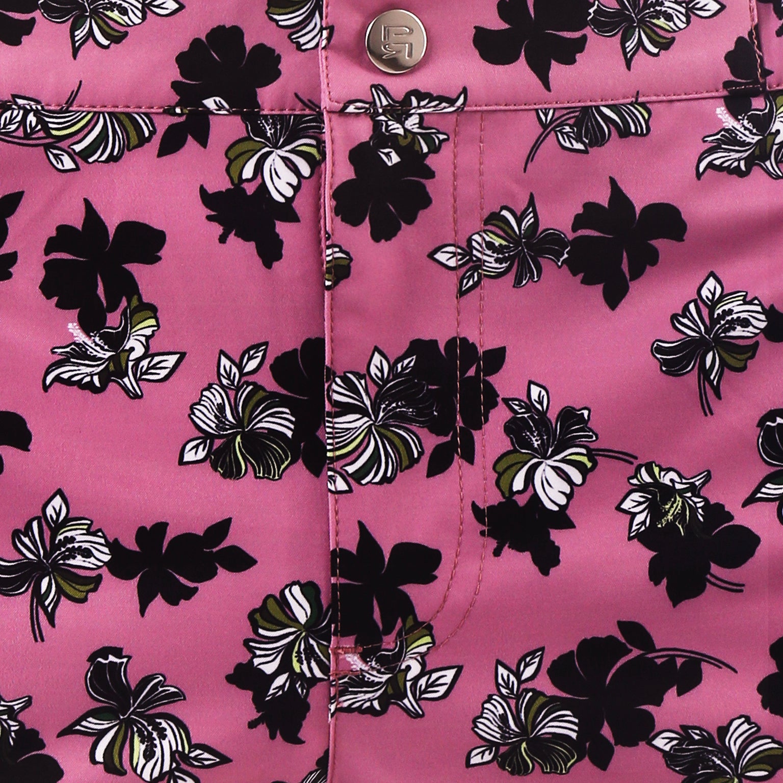 SAVE 70%- Mauve Patrick Print 2" Angeleno Stretch - parke & ronen
