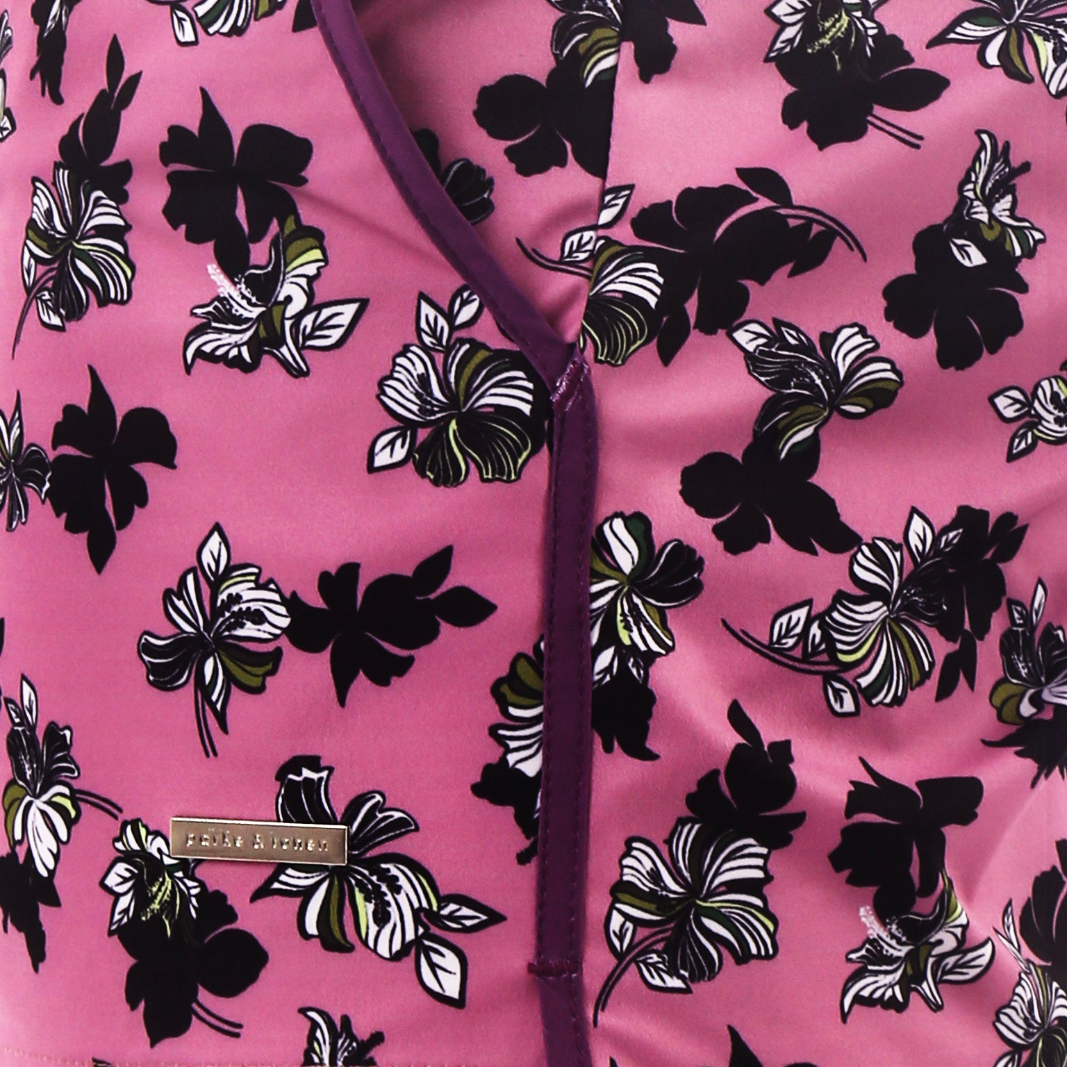 SAVE 70%- Mauve Patrick Print 2" Angeleno Stretch - parke & ronen