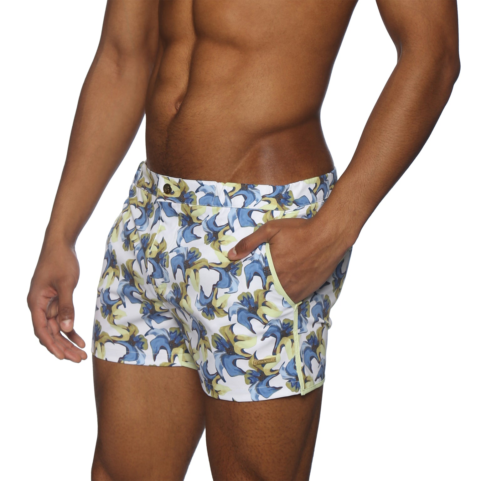 NEW SPRING '25- Tiger Lily Ivory Print 2" Angeleno Stretch - Parke & Ronen