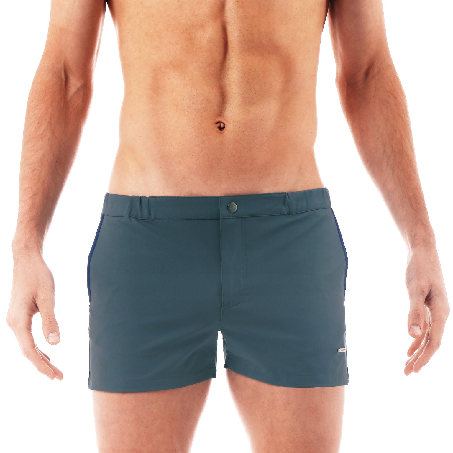 Dusk Blue 2" Angeleno Solid Stretch - parke & ronen