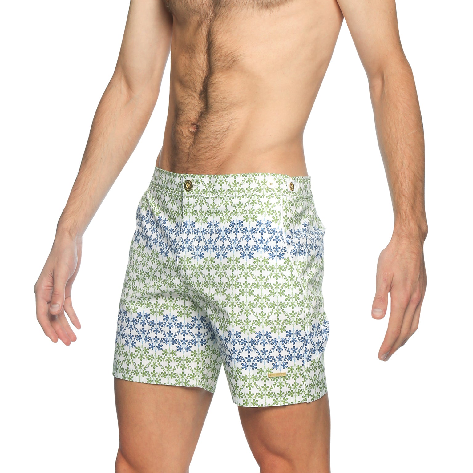 SAVE 70%- Ivy White Kew Gardens Print 6" Catalonia Stretch - parke & ronen