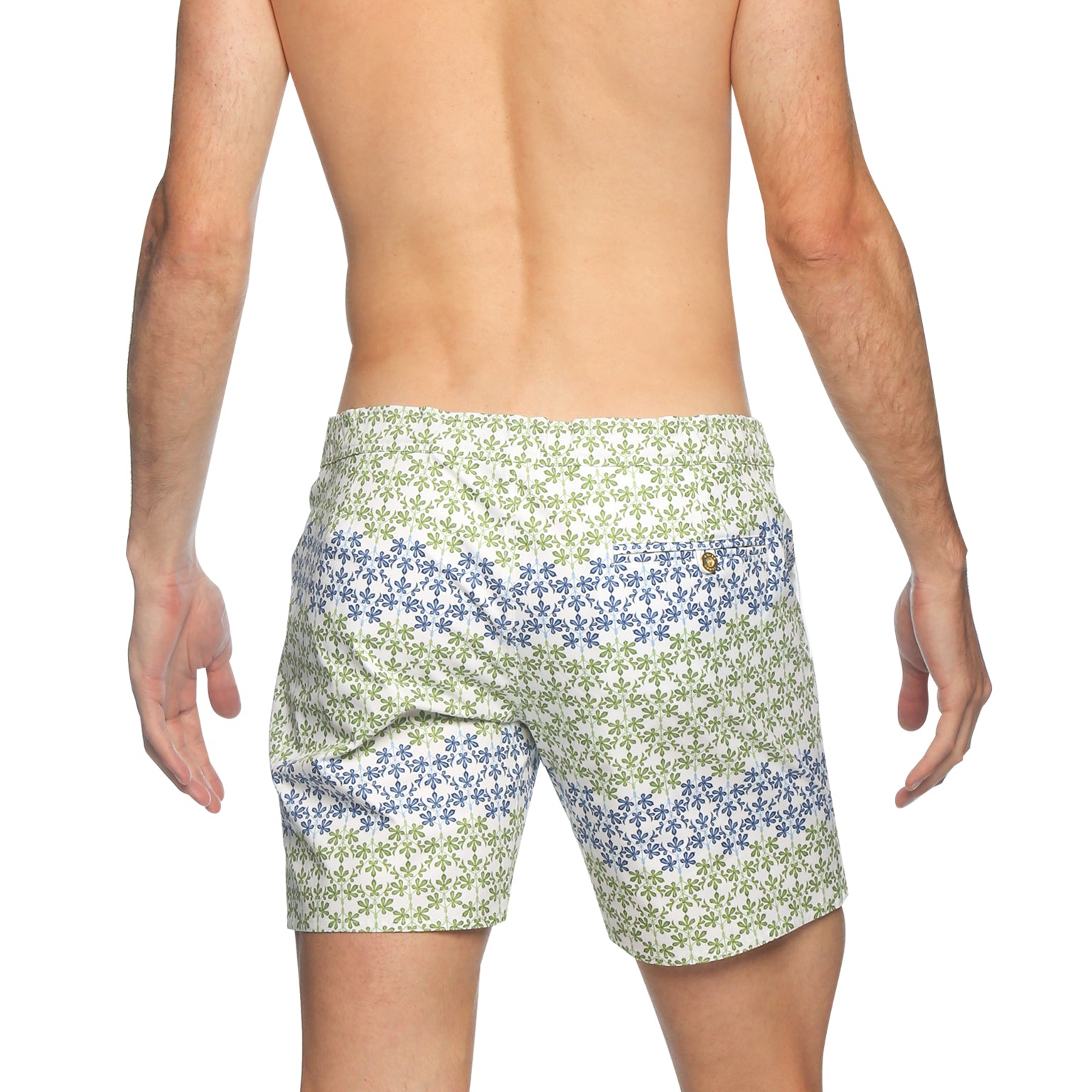 SAVE 70%- Ivy White Kew Gardens Print 6" Catalonia Stretch - parke & ronen