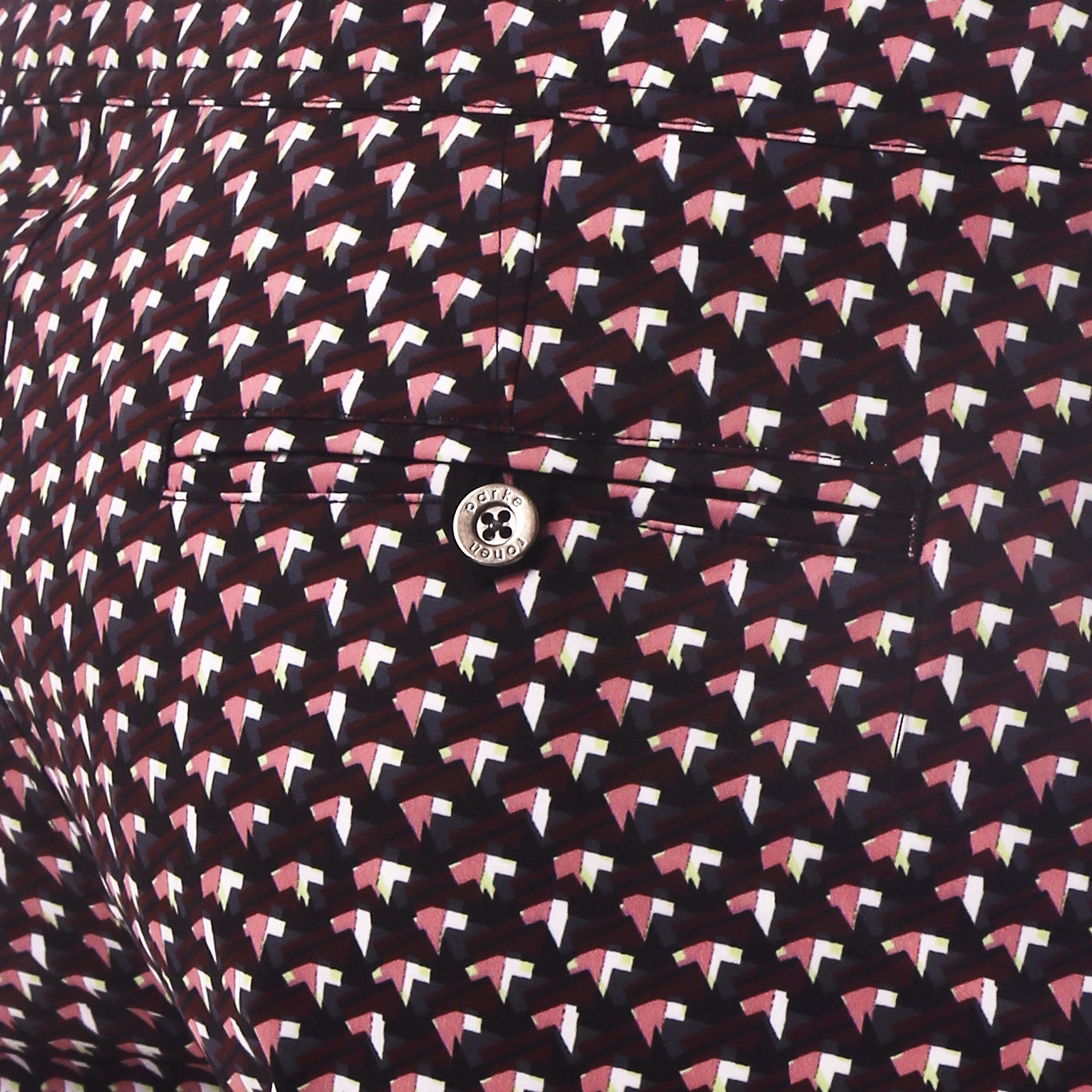 SAVE 70%- Black Crystals Print 6" Catalonia Stretch - parke & ronen