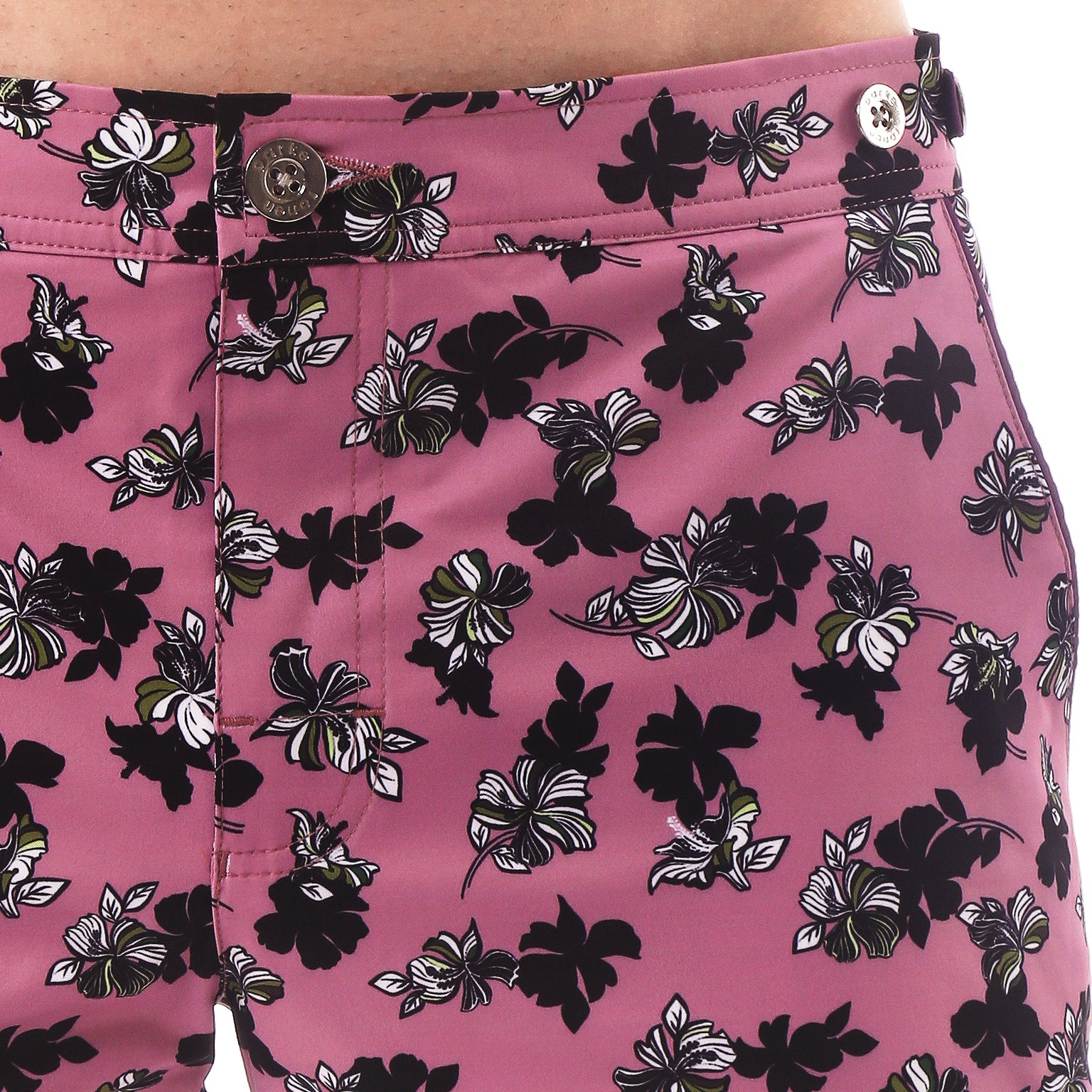 SAVE 70%- Mauve Patrick Print 6" Catalonia Stretch - parke & ronen