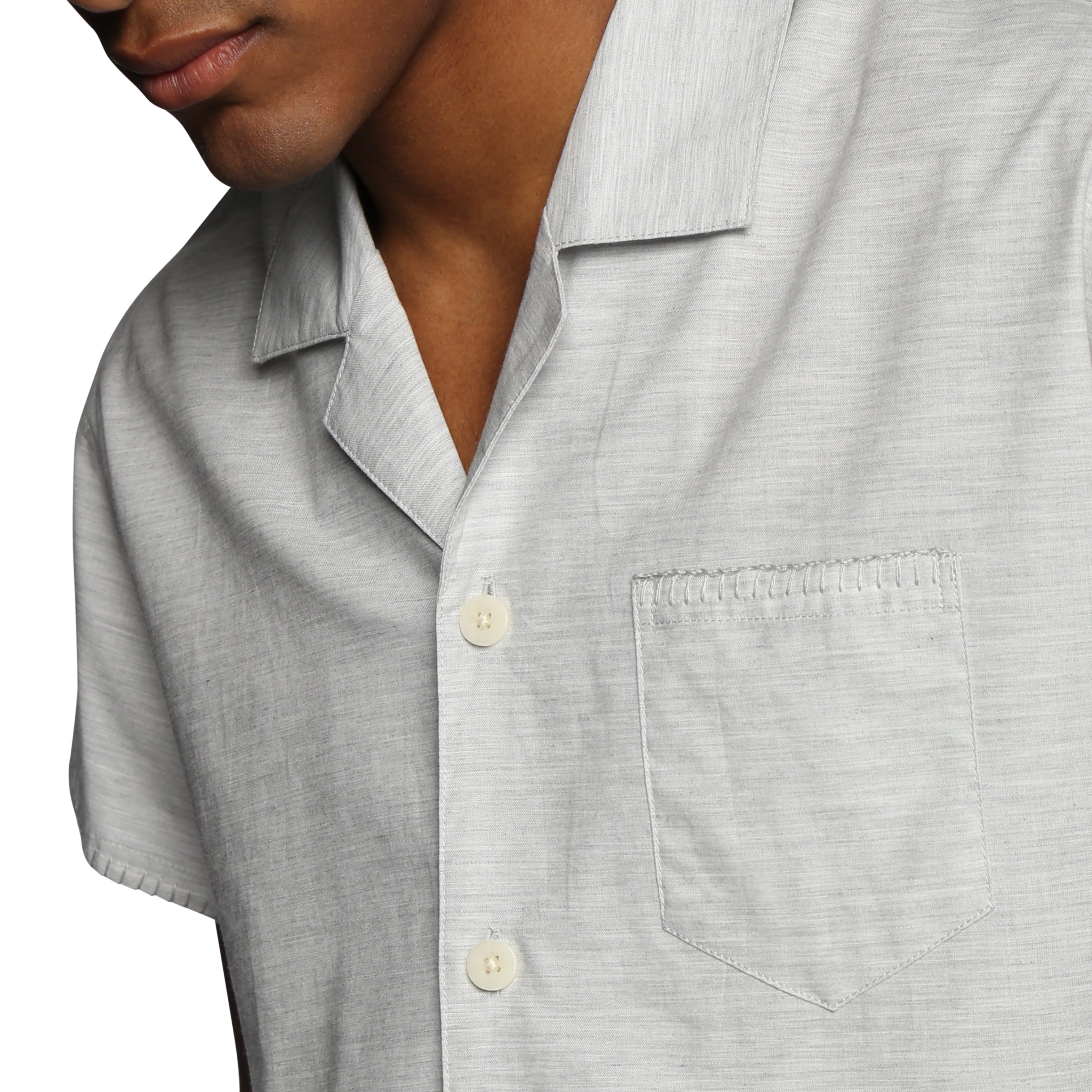 NEW RESORT '25- Mineral Du Cap Cropped Shirt - parke & ronen