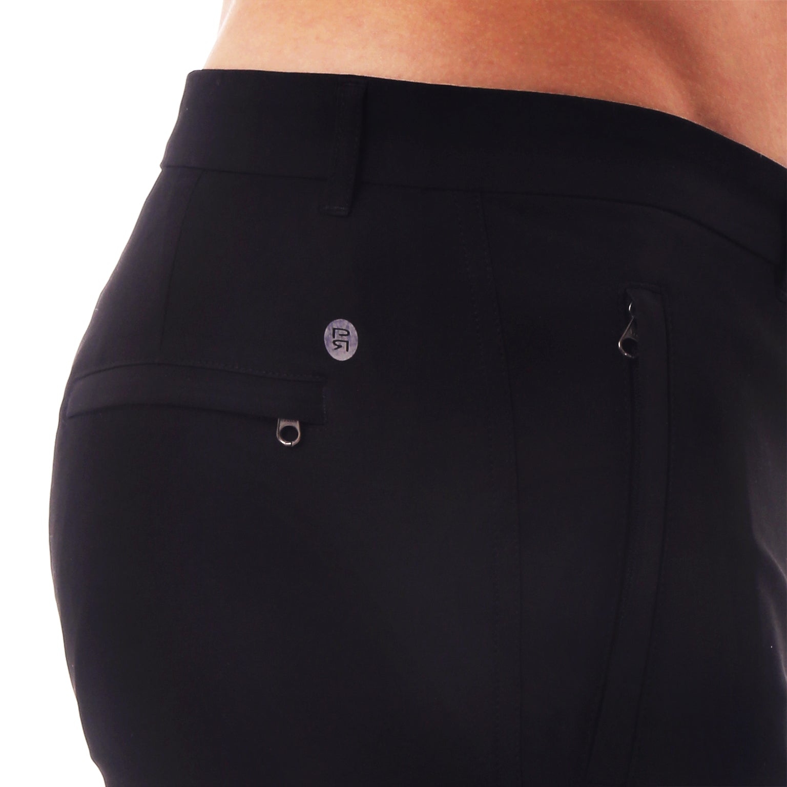 ACTIONWEAR Black Solid Action Stretch Holler Shorts