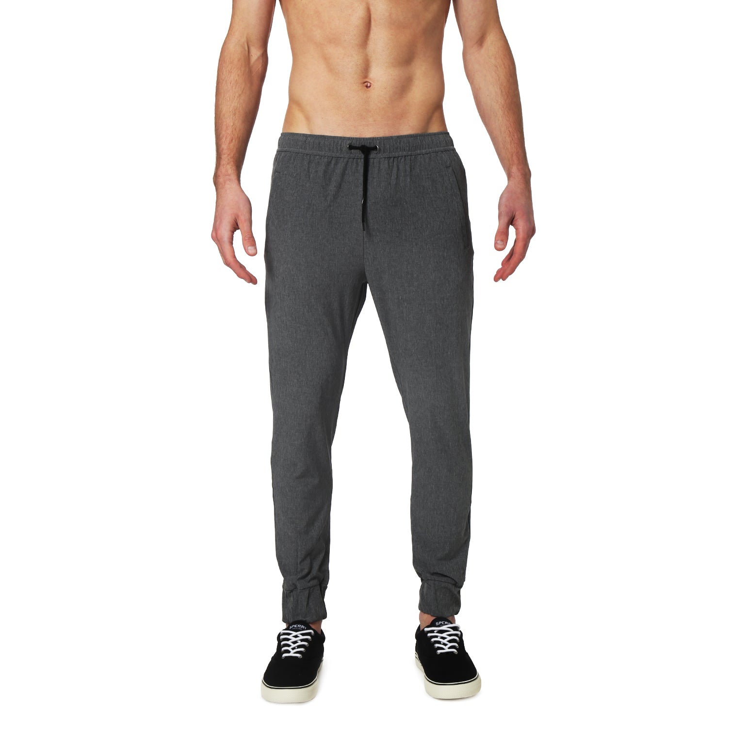 SAVE 70%- ACTIONWEAR- Graphite Solid Stretch Knockout Jogger Pants - parke & ronen