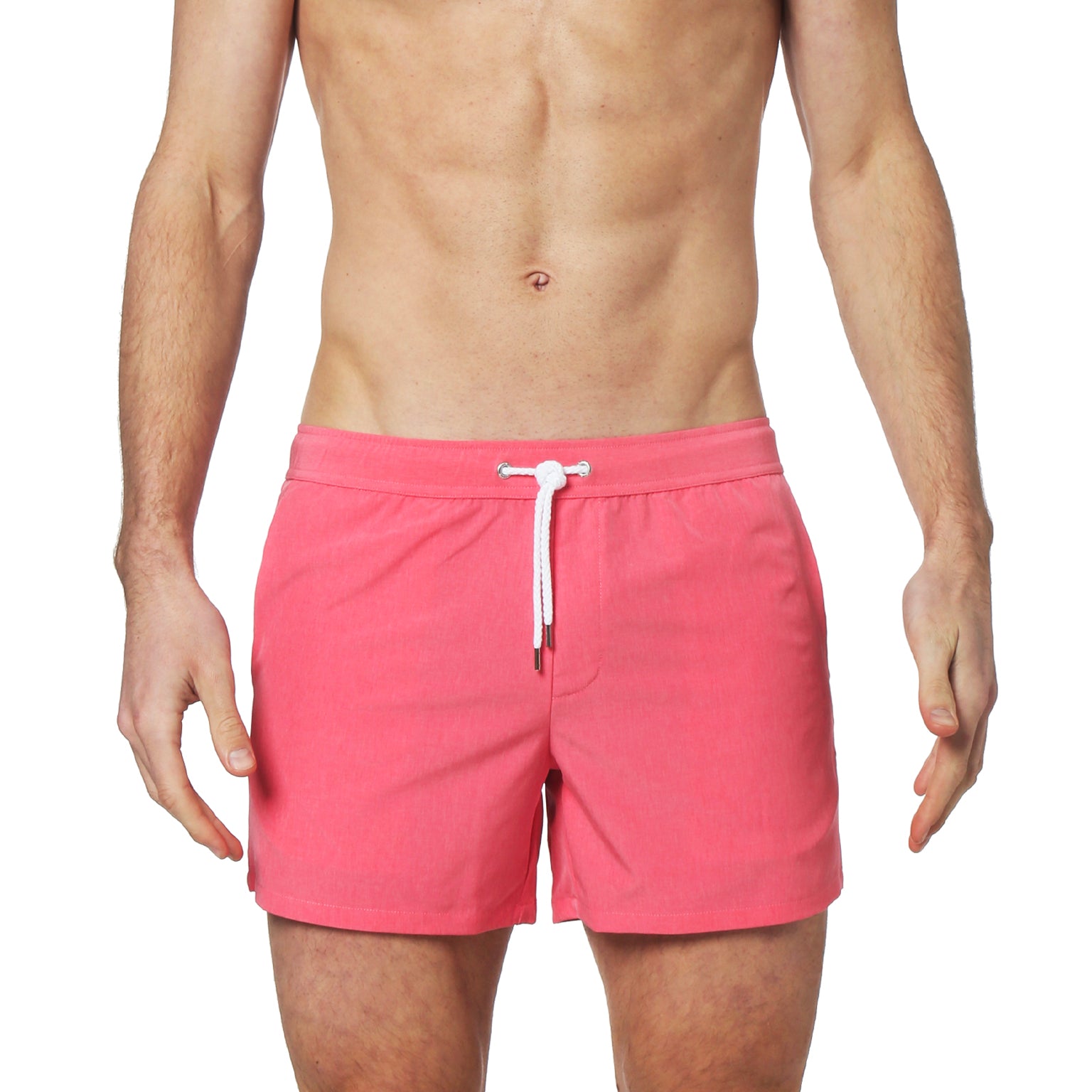 Rosé Solid Stretch Knockout Boxer Short - parke & ronen