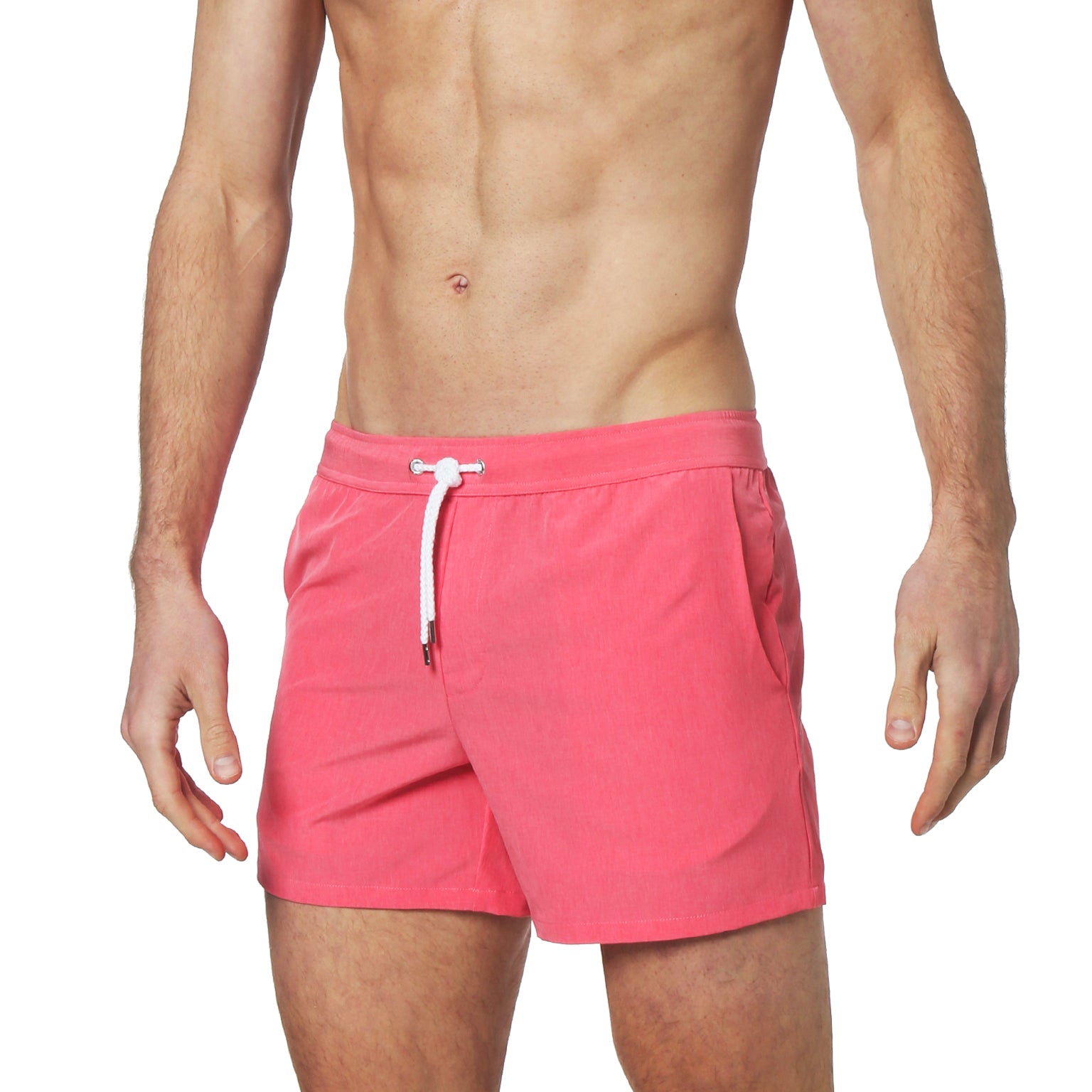 Rosé Solid Stretch Knockout Boxer Short - parke & ronen