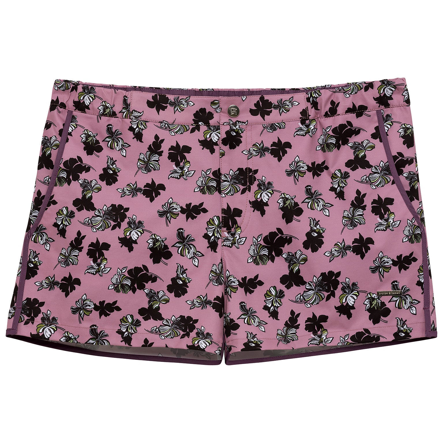 SAVE 70%- Mauve Patrick Print 2" Angeleno Stretch - parke & ronen