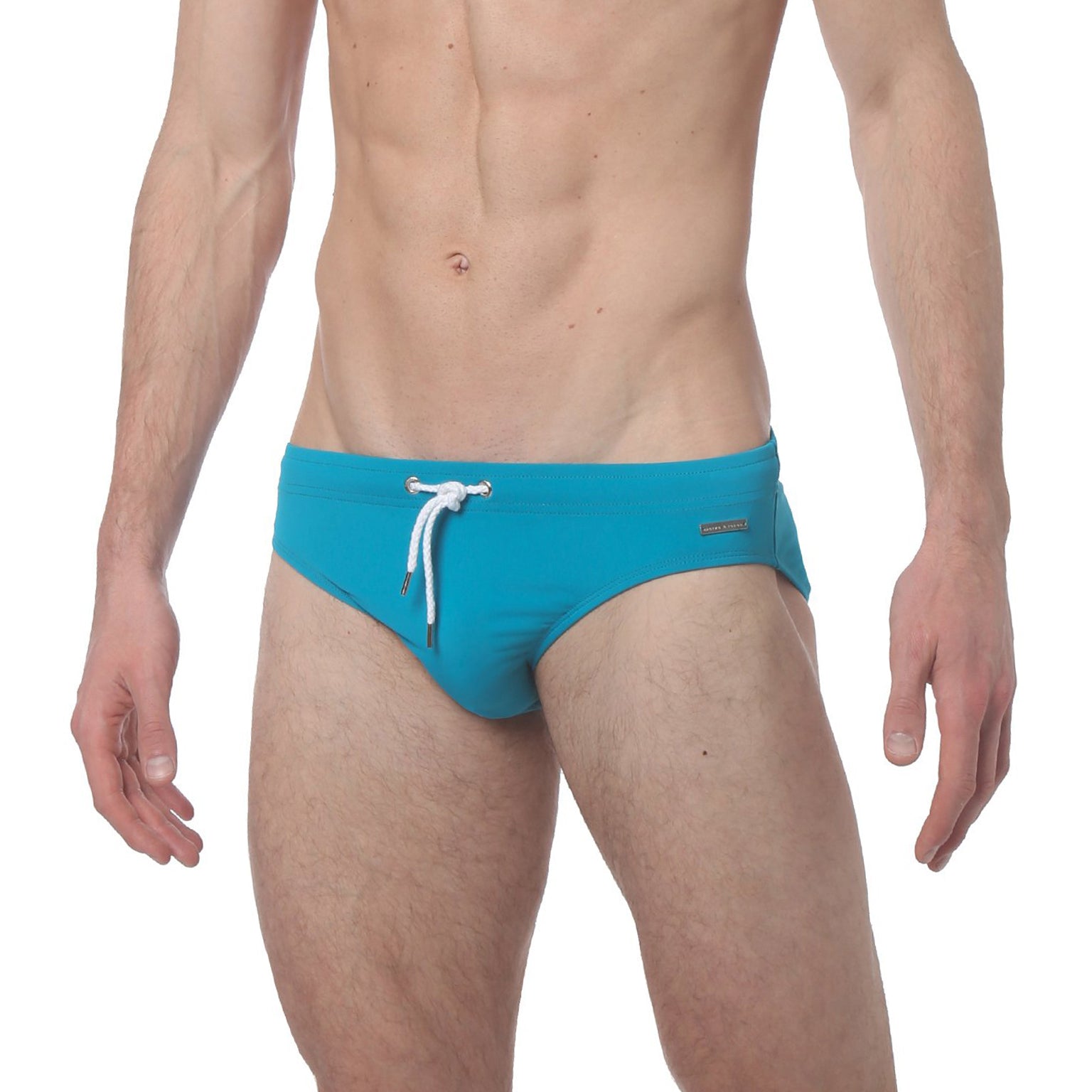 Green Teal Meridian Solid Bikini - parke & ronen