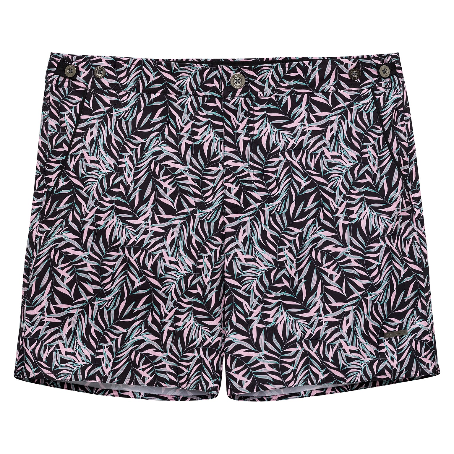 SAVE 70%- Black Julian Print 6" Catalonia Stretch - parke & ronen