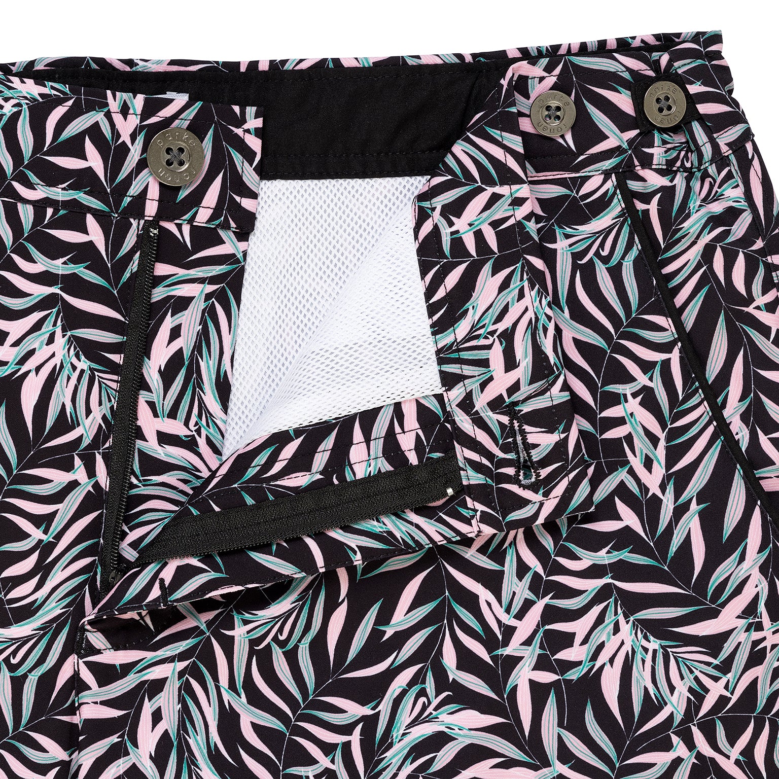 SAVE 70%- Black Julian Print 6" Catalonia Stretch - parke & ronen
