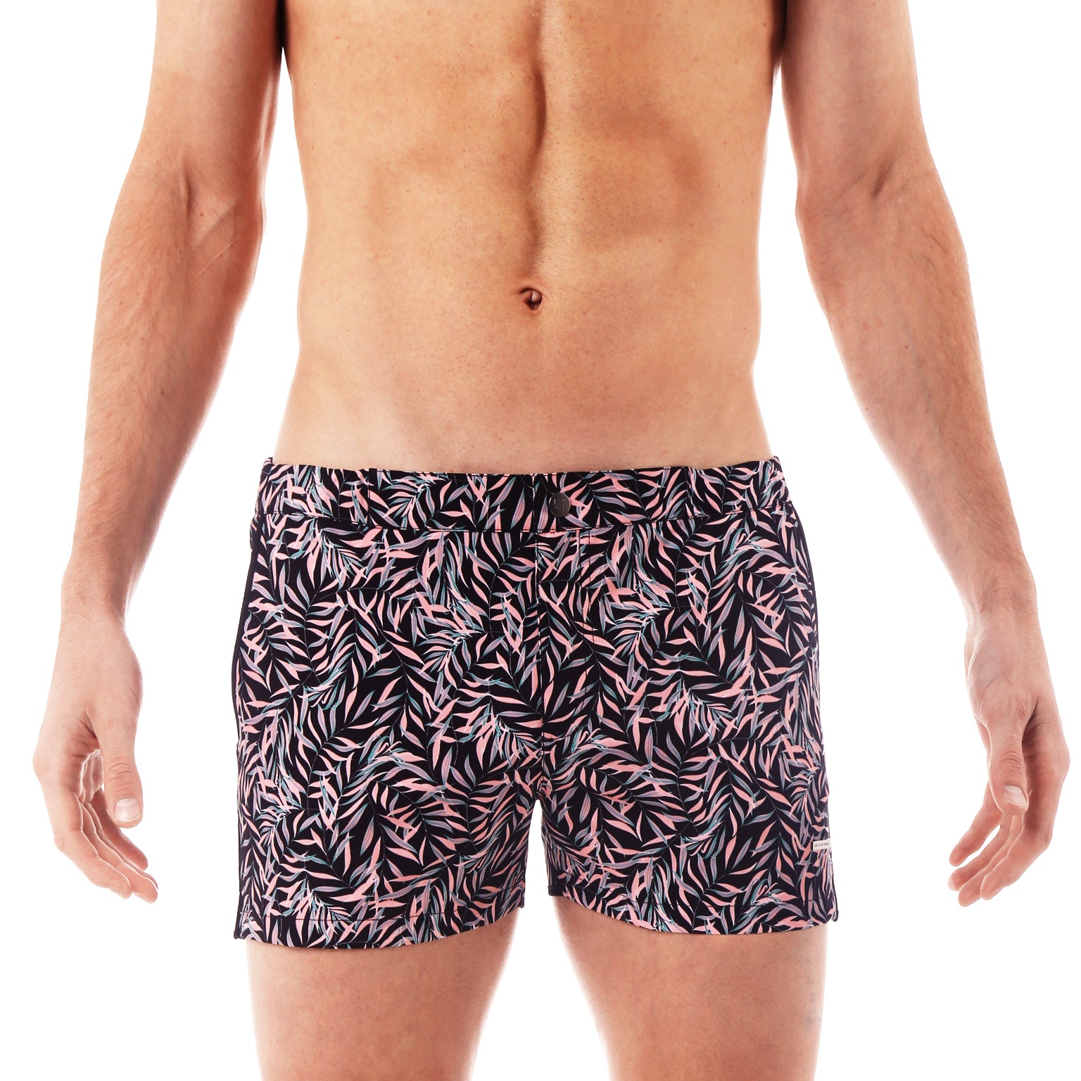 SAVE 70%- Black Julian Print 2" Angeleno Stretch - parke & ronen
