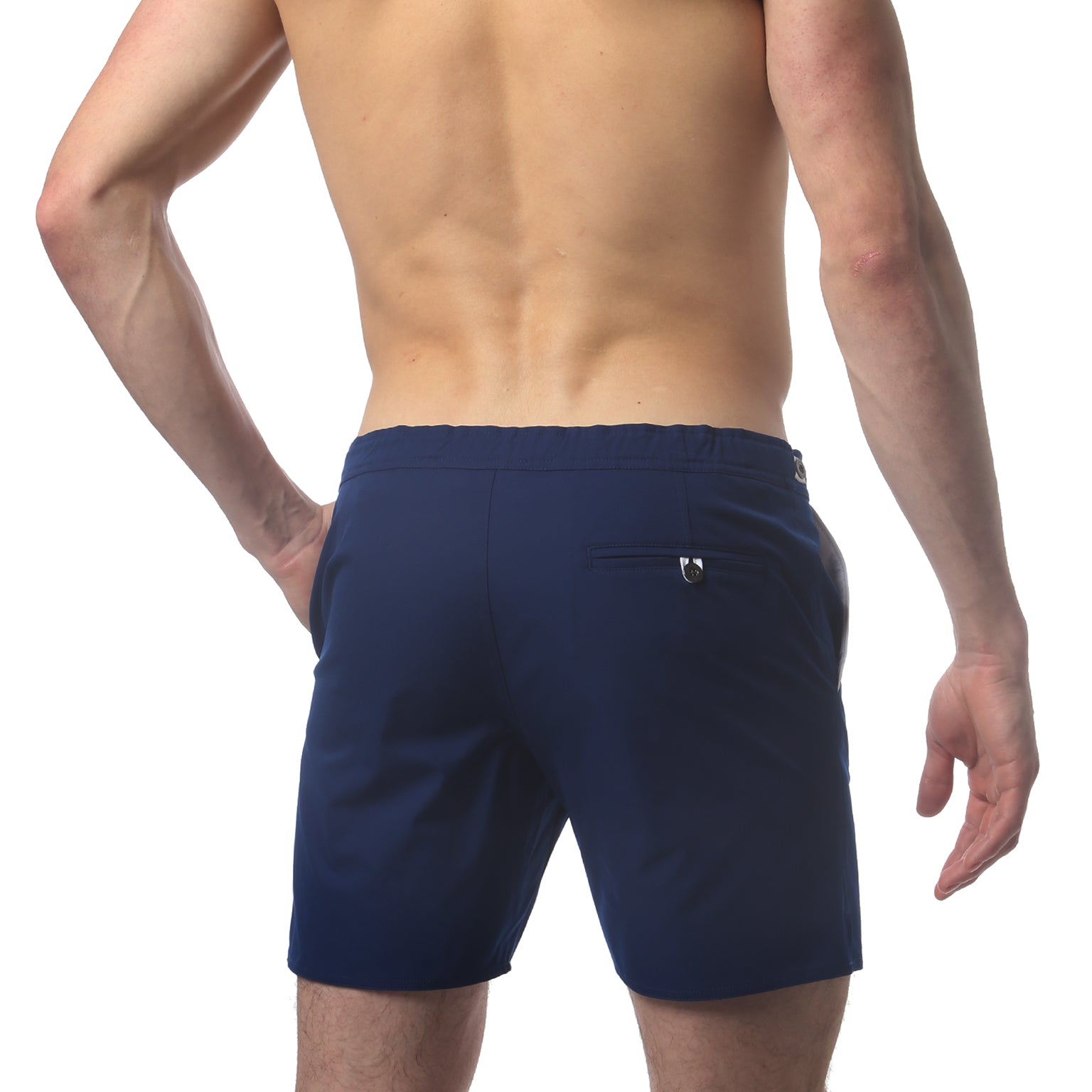 Navy 6" Catalonia Solid Stretch - parke & ronen