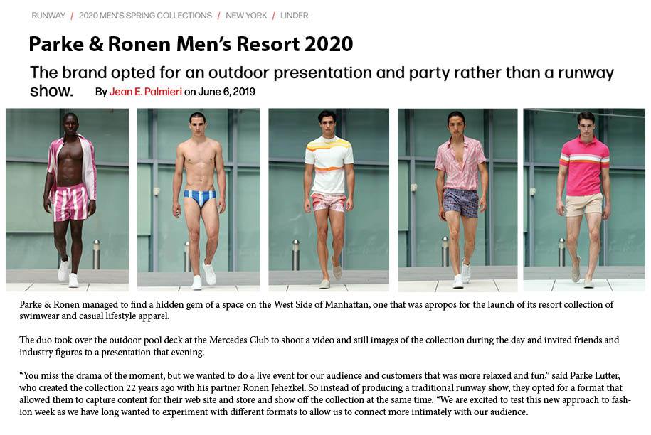 WWD - Parke & Ronen Men's Resort 2020