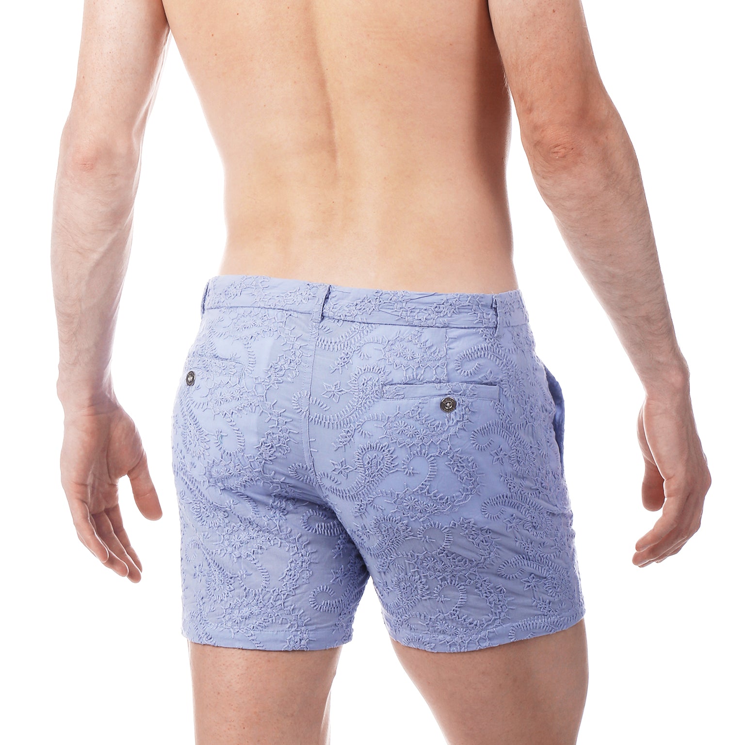 Periwinkle Artisan Stitch Holler Short