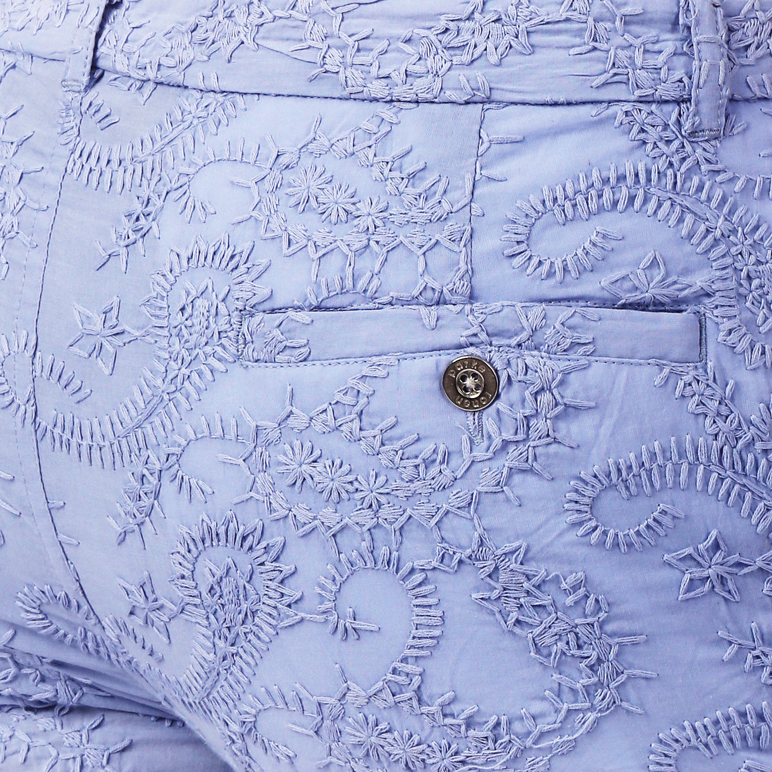 Periwinkle Artisan Stitch Holler Short