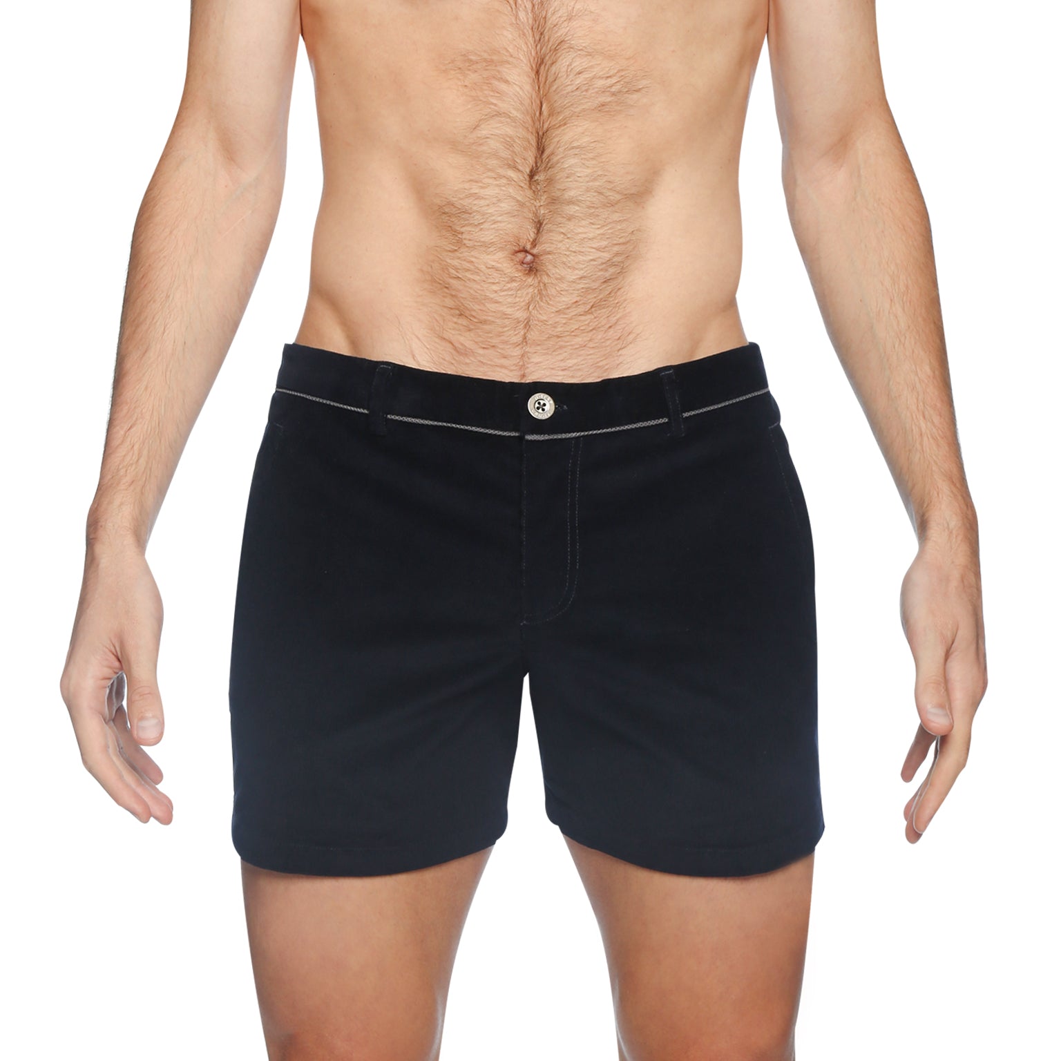 Dark Navy Stretch Corduroy Holler Short