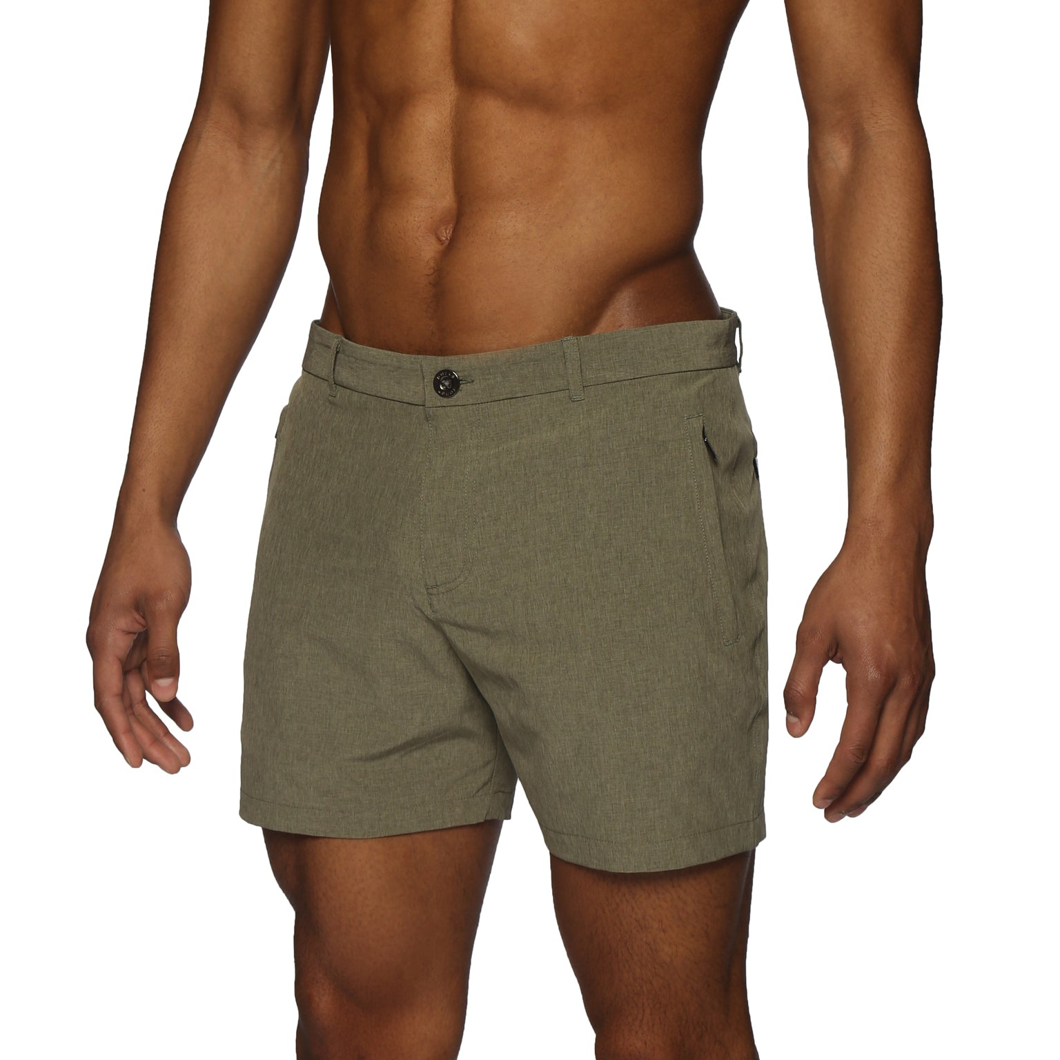 NEW COLOR- Army Green Action Stretch Holler Short