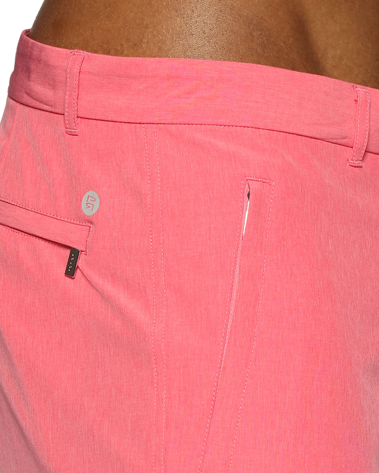 Rosé Solid Action Stretch Holler Shorts